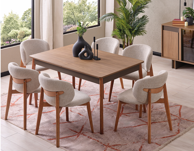 EVİSSA CAVE 73201 YEMEK ODASI TAKIMI(ÜNİTESİZ)Modern Yemek Odası Takımı