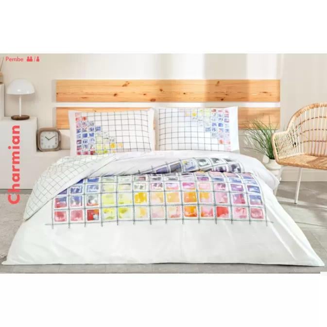 Taç 3518 Çift Kişilik Nevresim Takımı Charmıan PembeNEVRESİM TAKIMI Ç.K