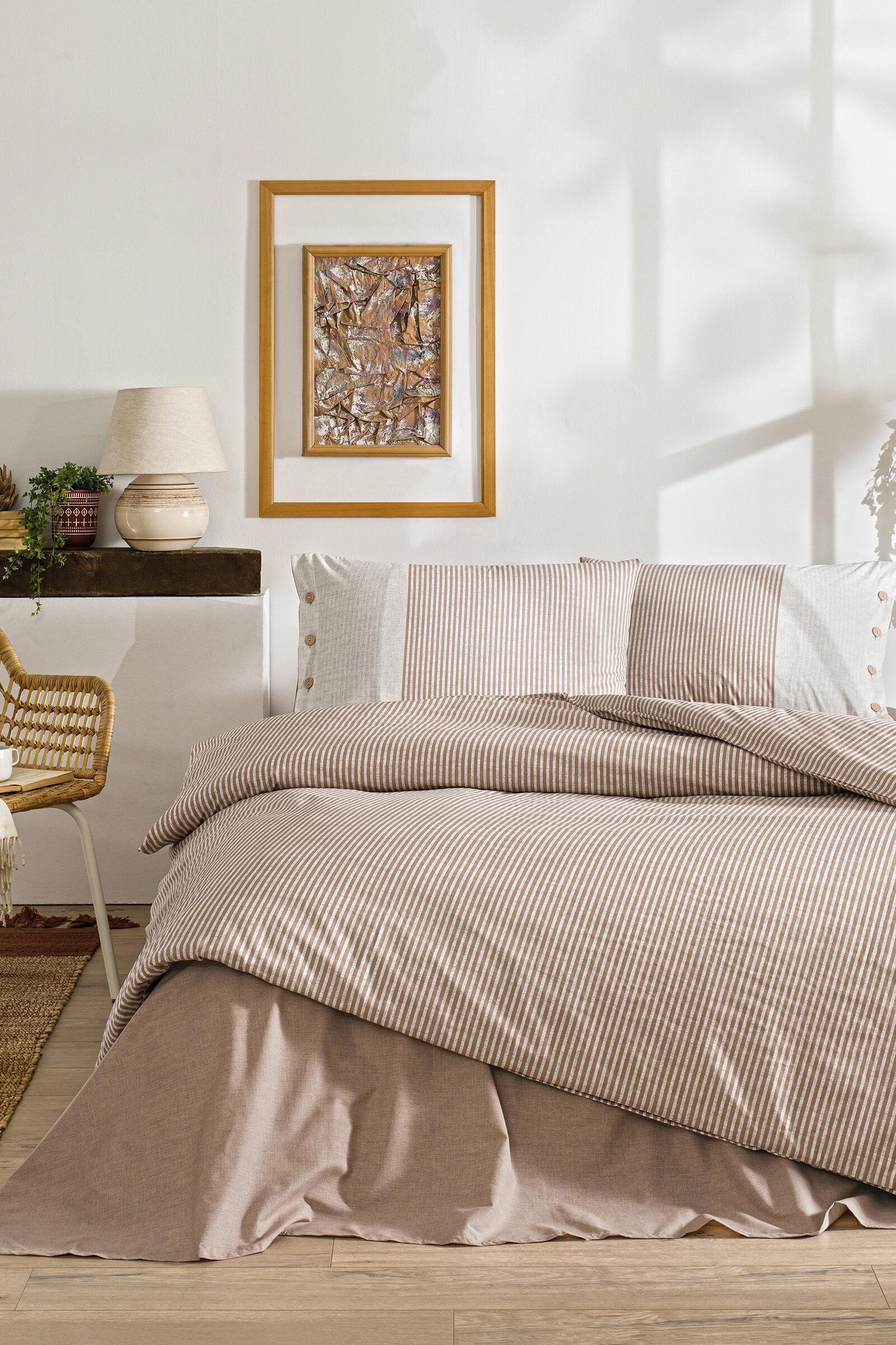 Özdilek Natural Lıne  Tek Kişilik Nevresim Takımı SomonNEVRESİM TAKIMI T.K