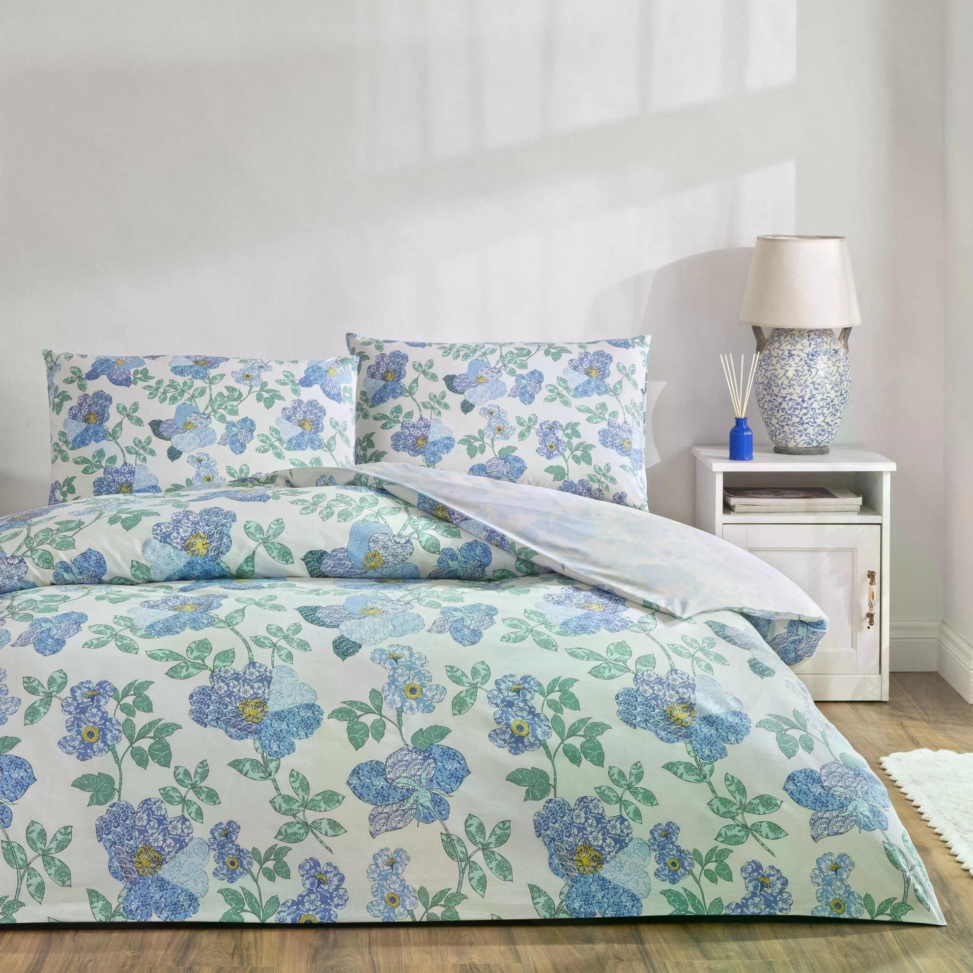 Taç 3464 Çift Kişilik Nevresim Takımı Ardena MaviNEVRESİM TAKIMI Ç.K