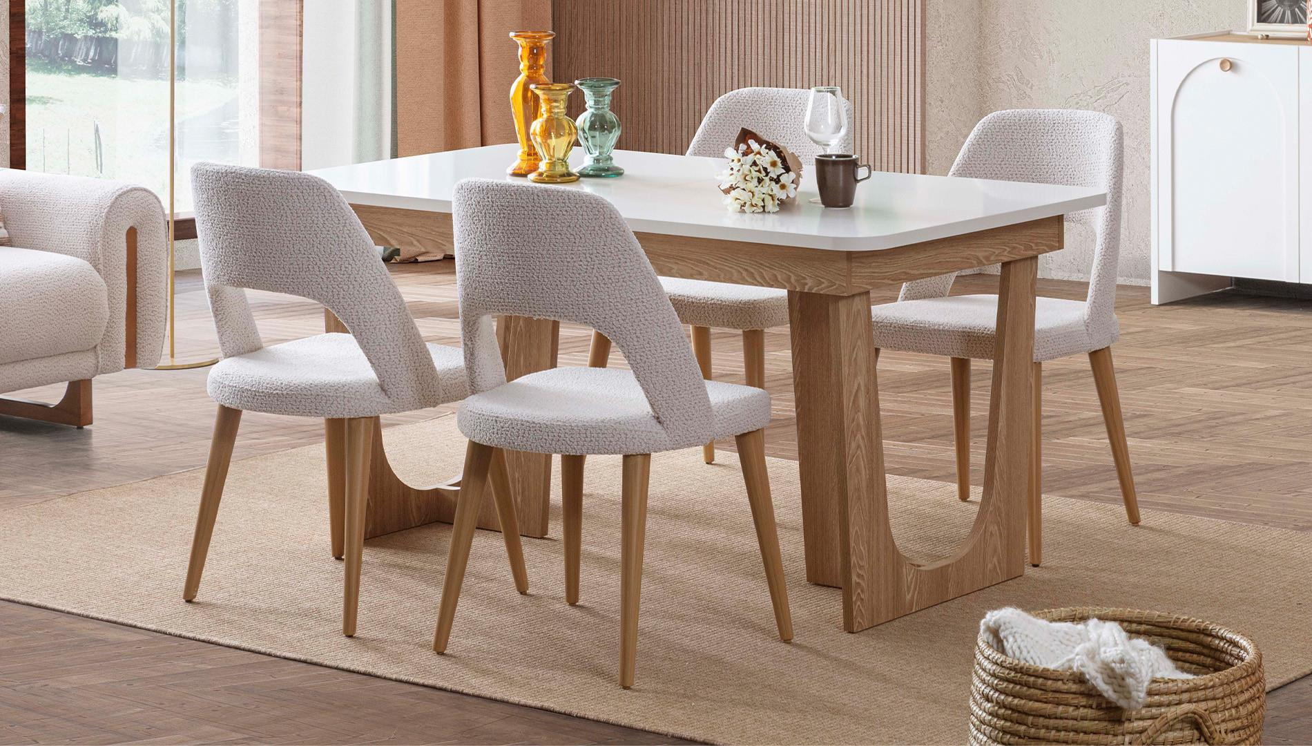 GALA GRANADA YEMEK ODASI TAKIMI(ÜNİTESİZ)Modern Yemek Odası Takımı