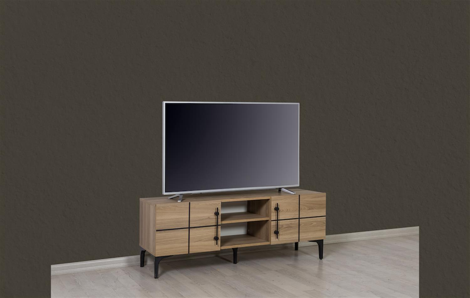 Kzn Moderna Ceviz Km.10.457 Tv Sehpası 150 CmTv Sehpası