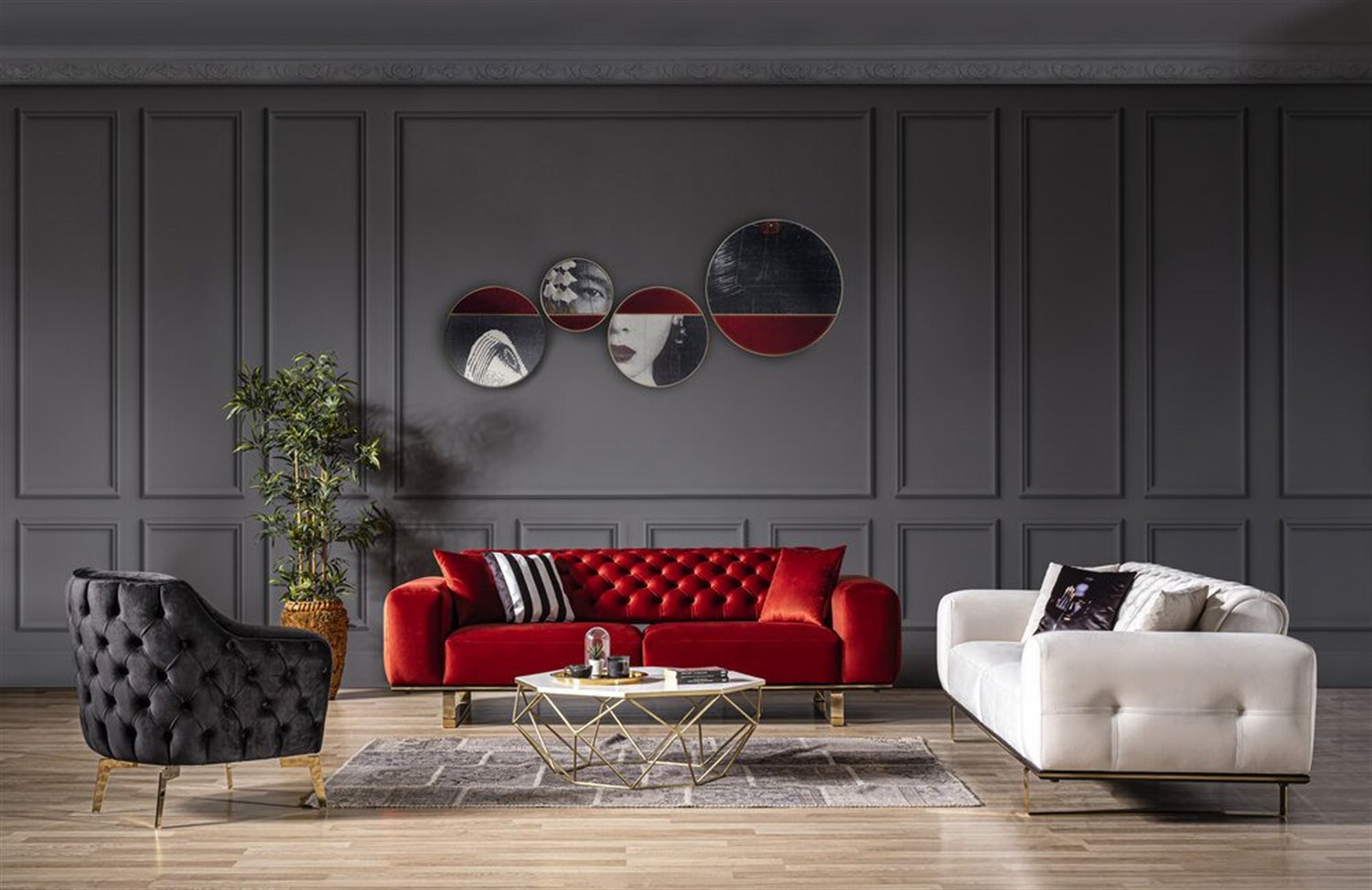 Rixxe Roma 3+3+1 Koltuk TakımıModern Koltuk Takımı