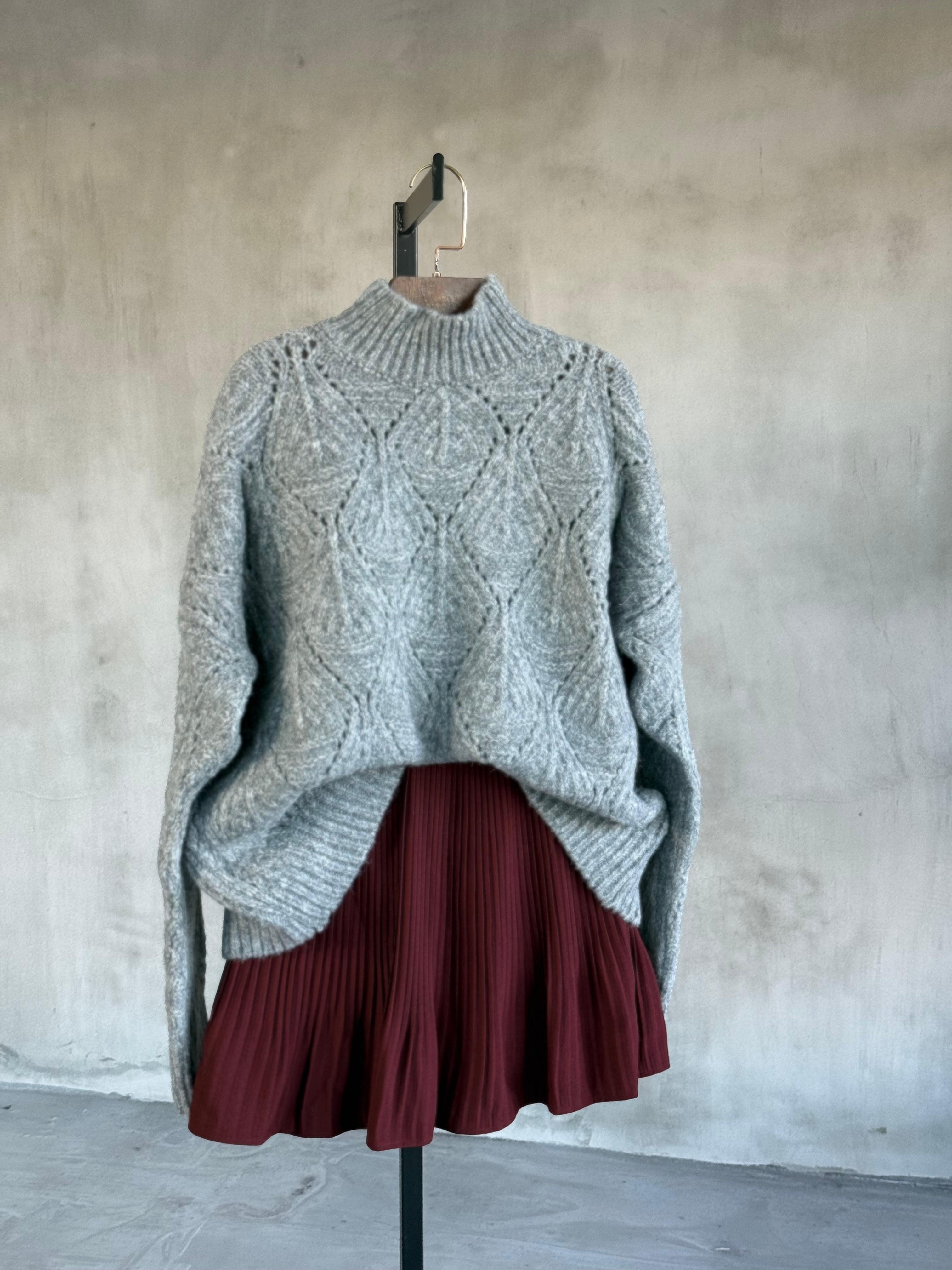Angora Desenli Kazak (Antrasit)