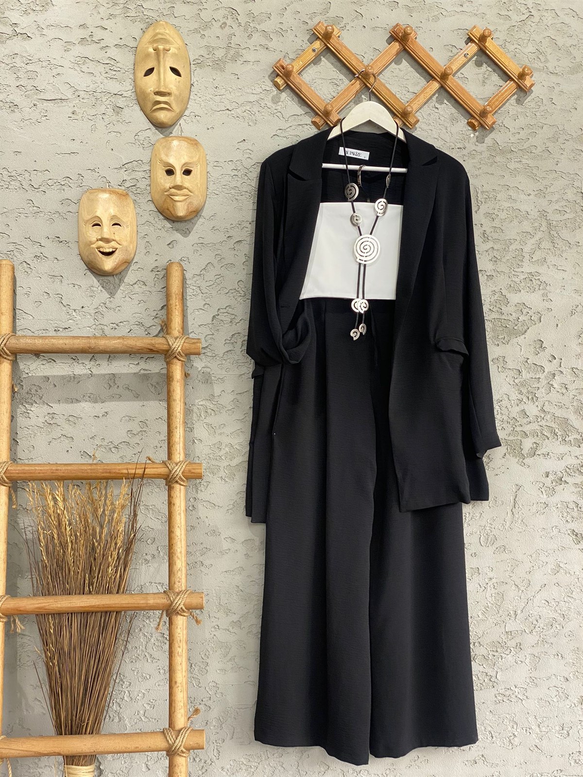 Blazer Ceketli Airobin Kumaş Takım