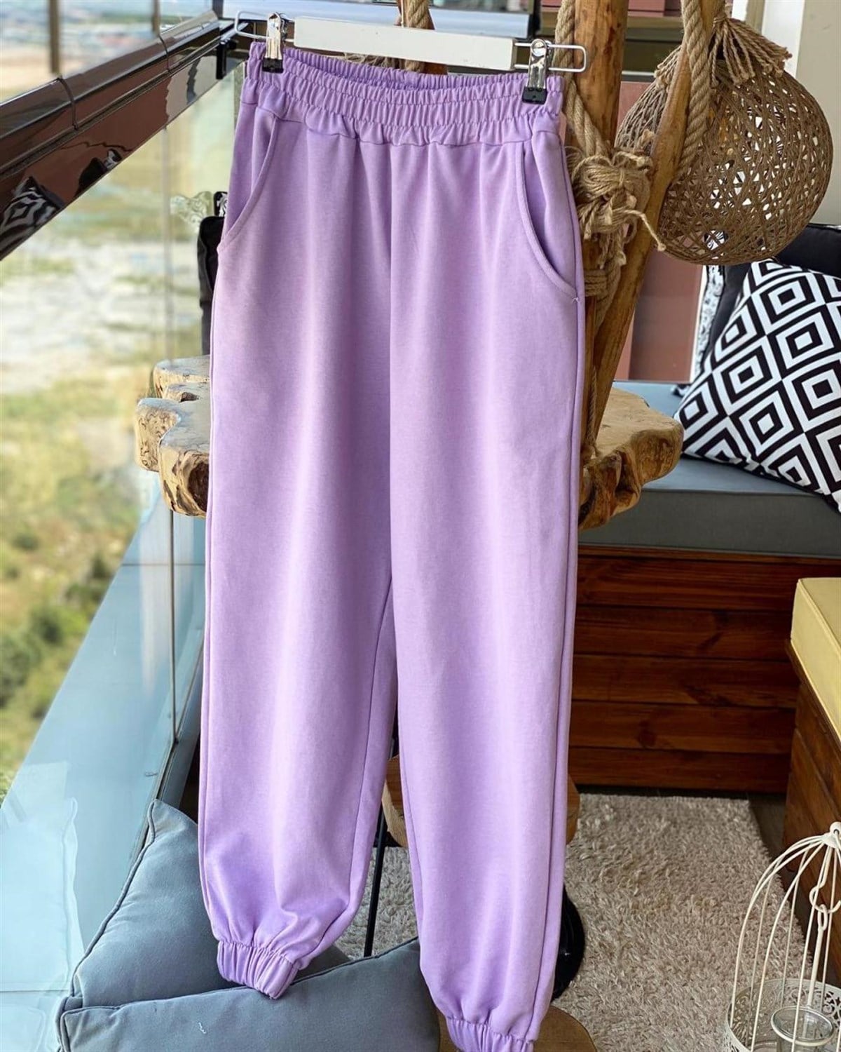 Boyfriend Model Eşofman Pantolon (LİLA)