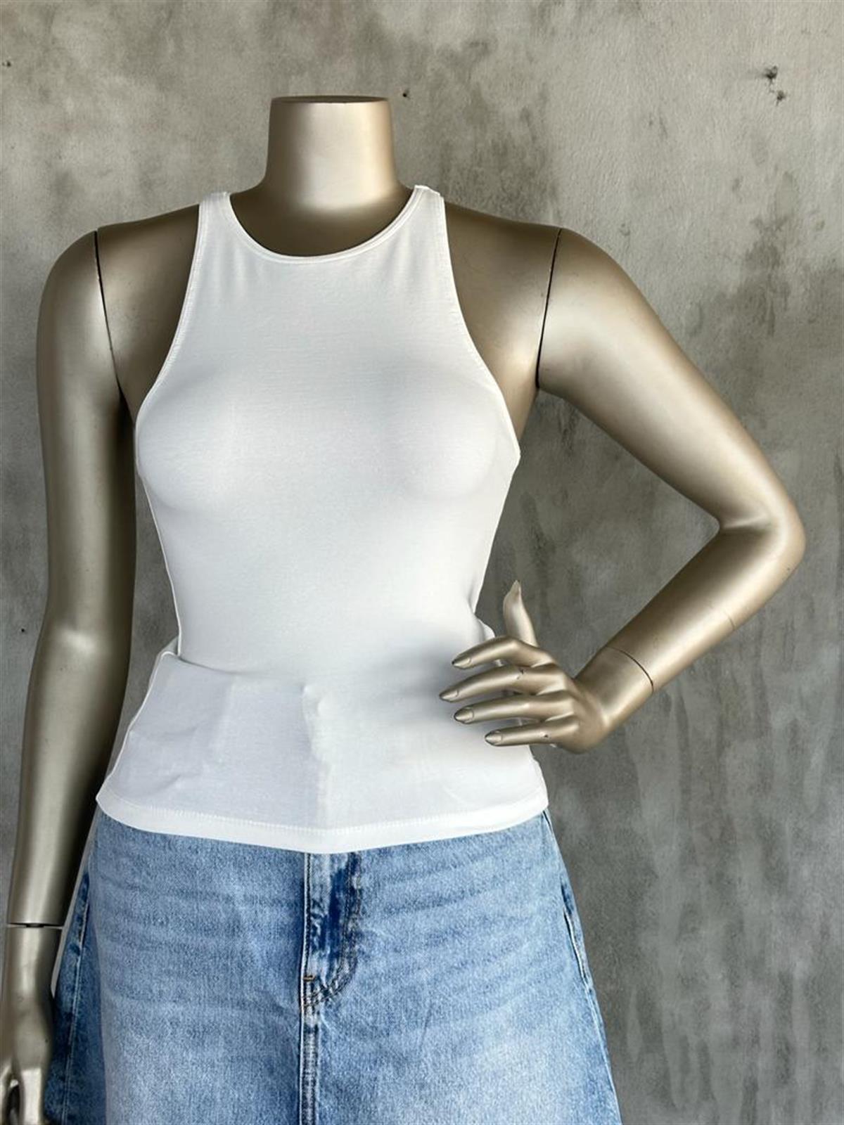 Dilvin Halter Yaka Crop (Ekru)