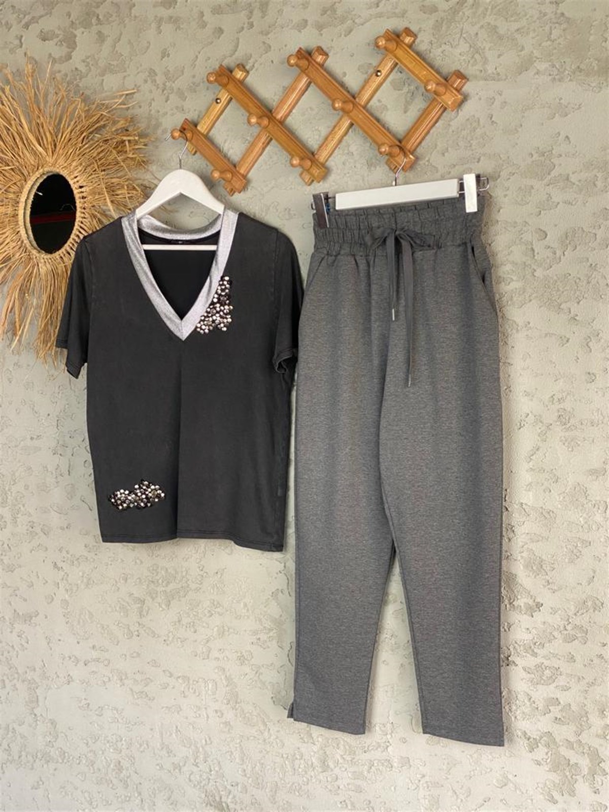 Jogger Pantolon (Gri)