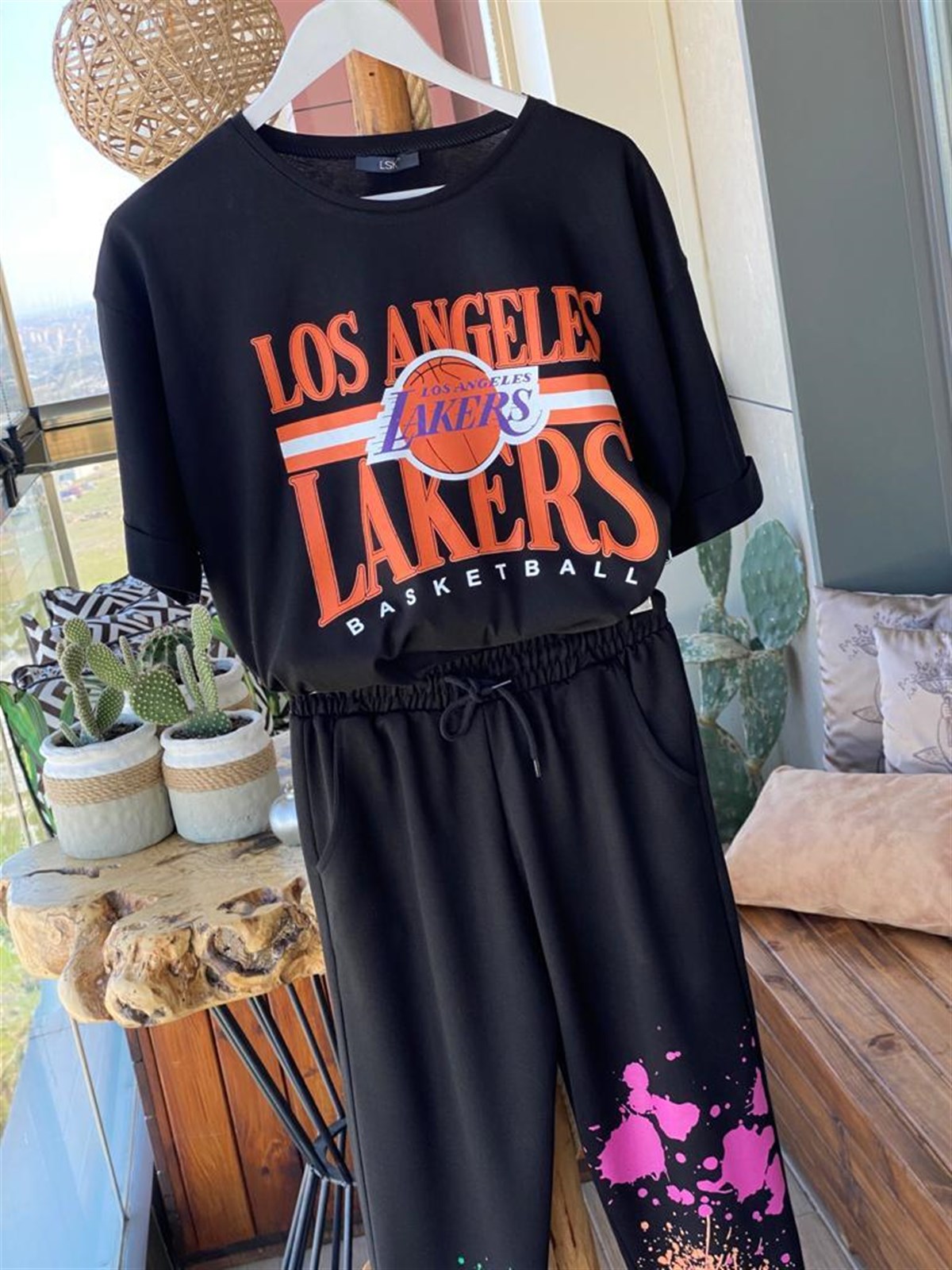 Los Angeles Basic Tshirt (SİYAH)