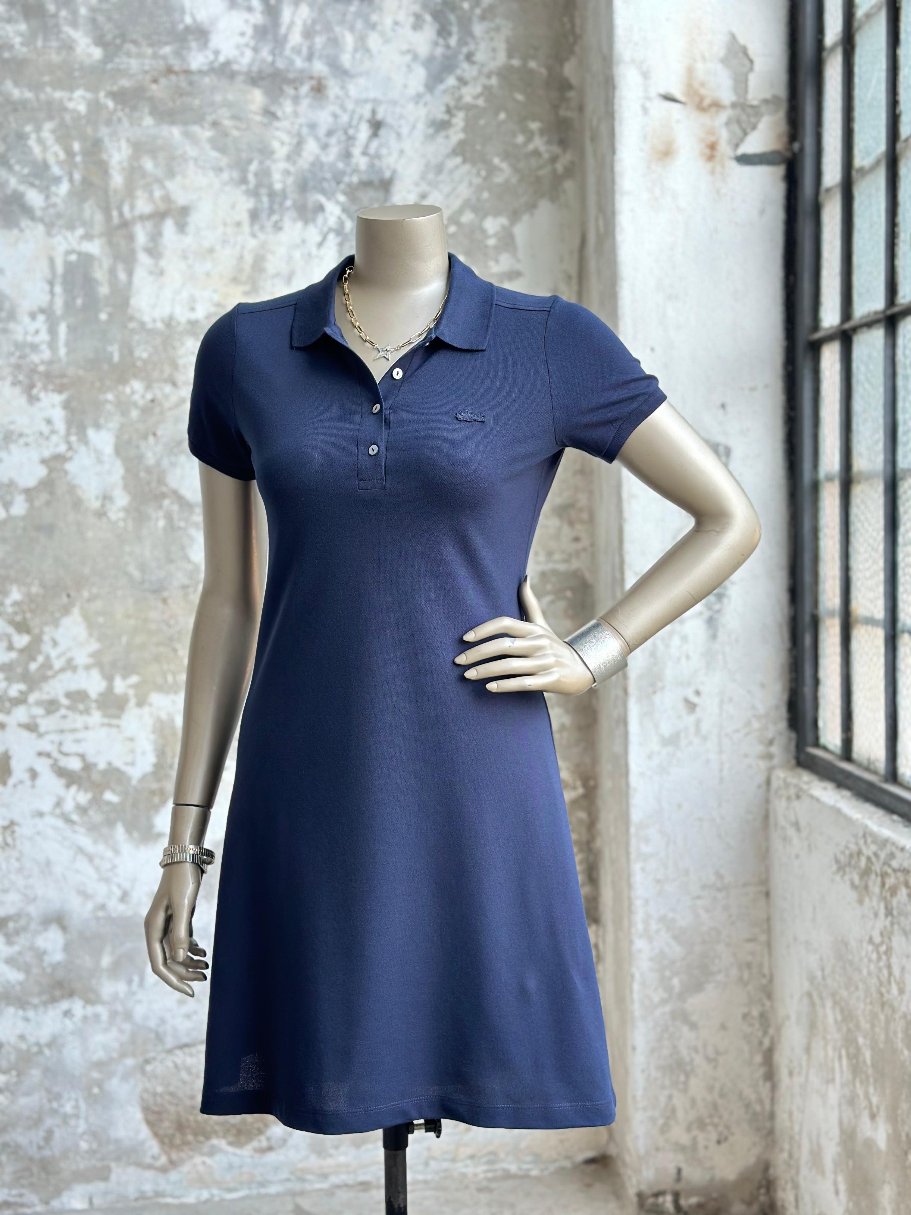 Marka Model Polo Yaka Elbise (Lacivert)