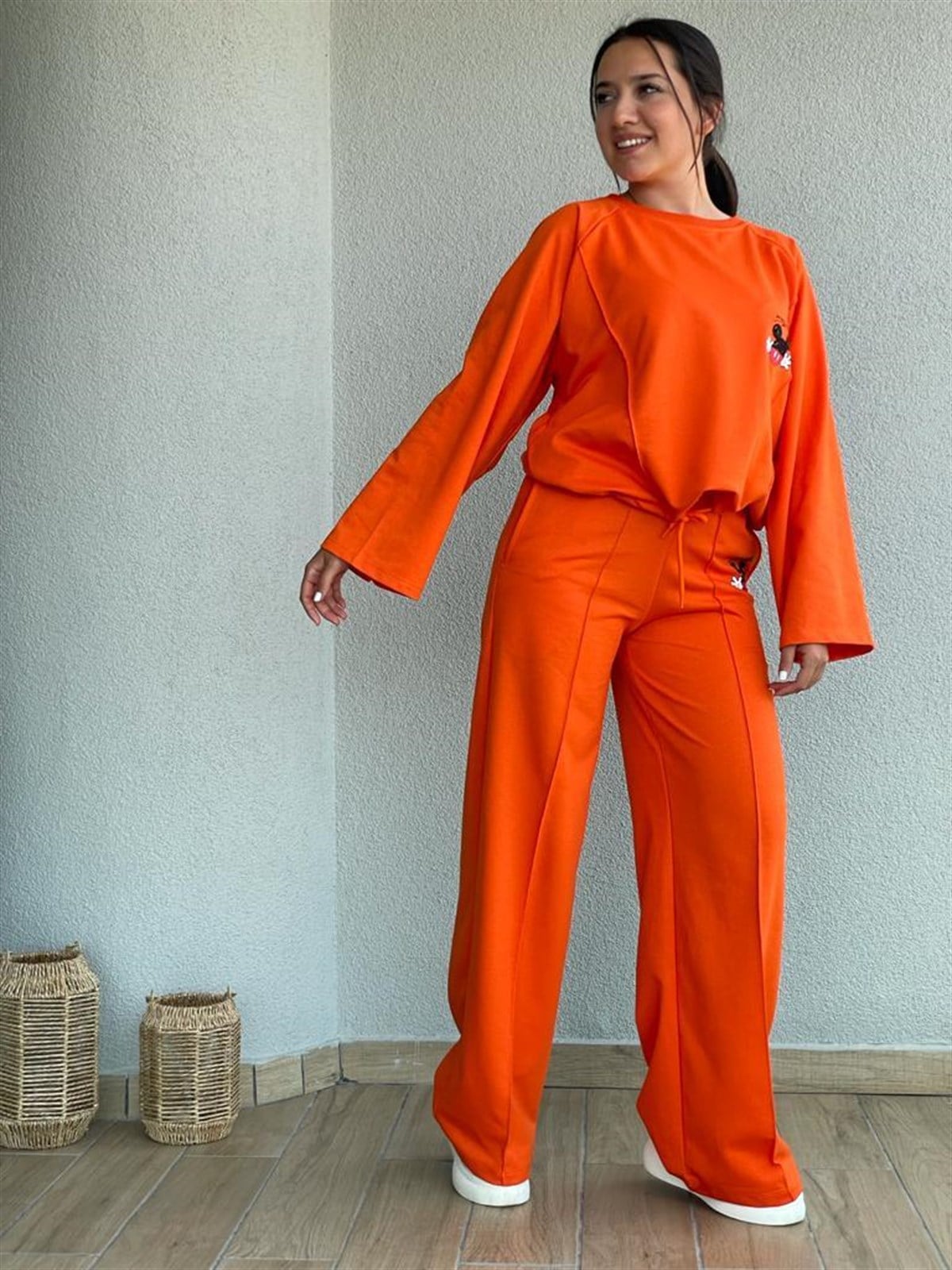 Mickey Baskılı Takım (Oranj)