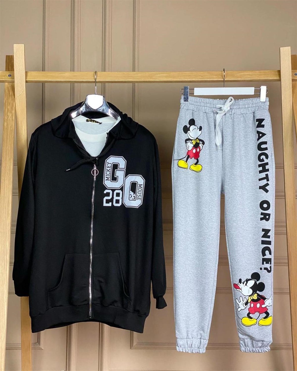 Mickey Mouse Eşofman Pantolon (GRİ)