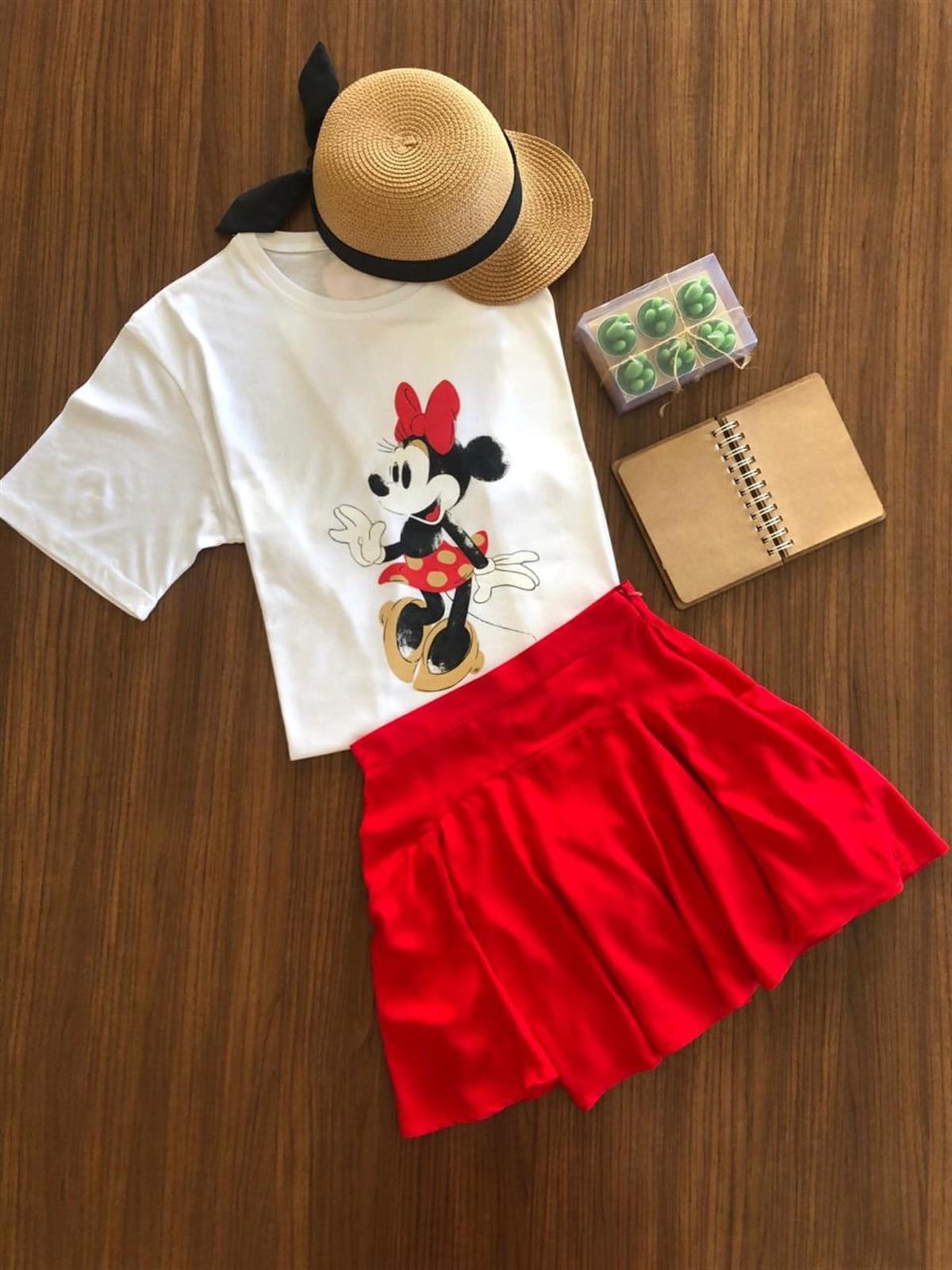 Mickey Mouse Tshirt (KIRMIZI)
