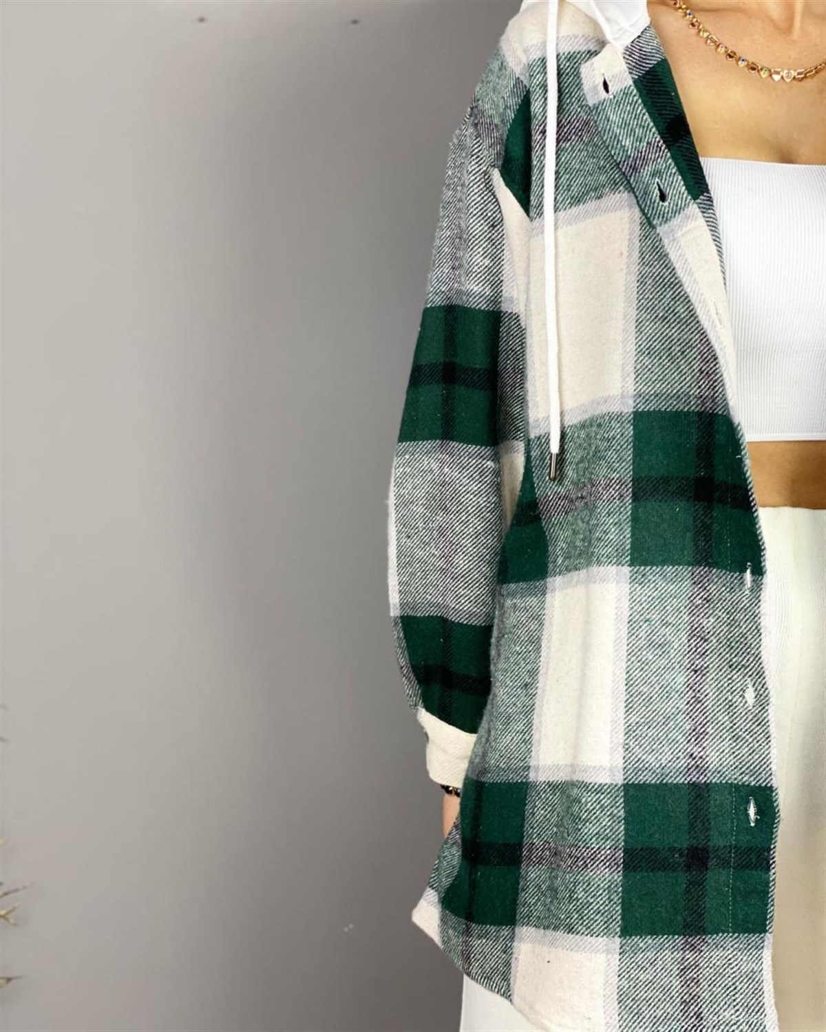 Oversize Kesim Oduncu Gömlek (YEŞİL)