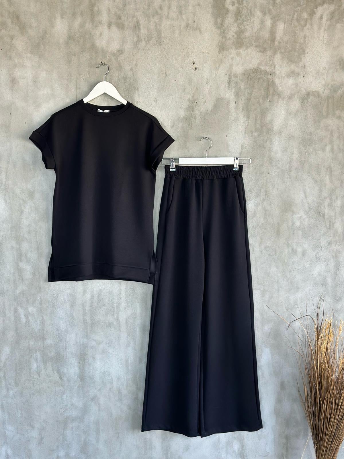 Oysho Kumaş Basic Model Takım (Siyah)