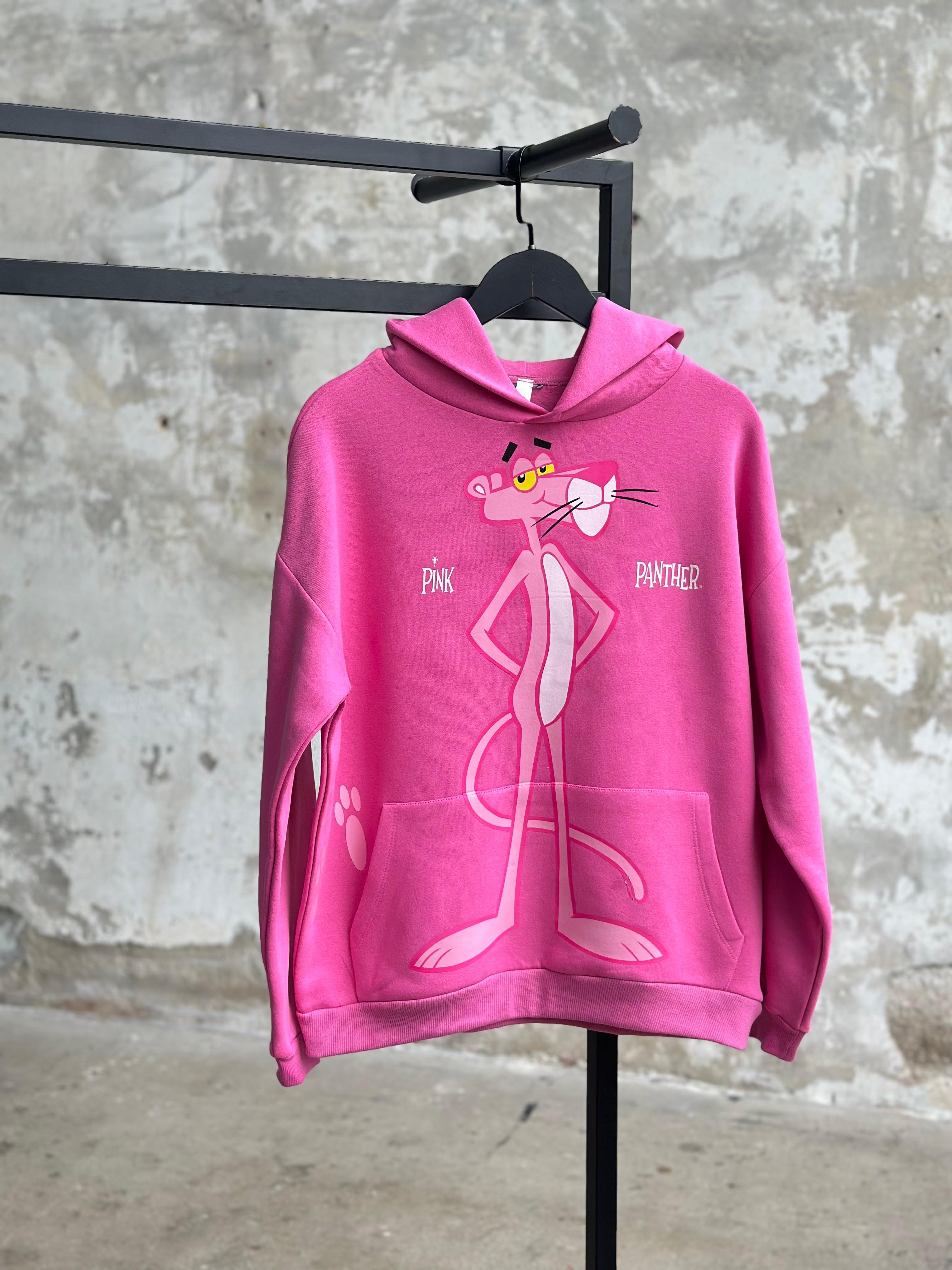 Pembe Panter Baskılı Sweat (Pembe)