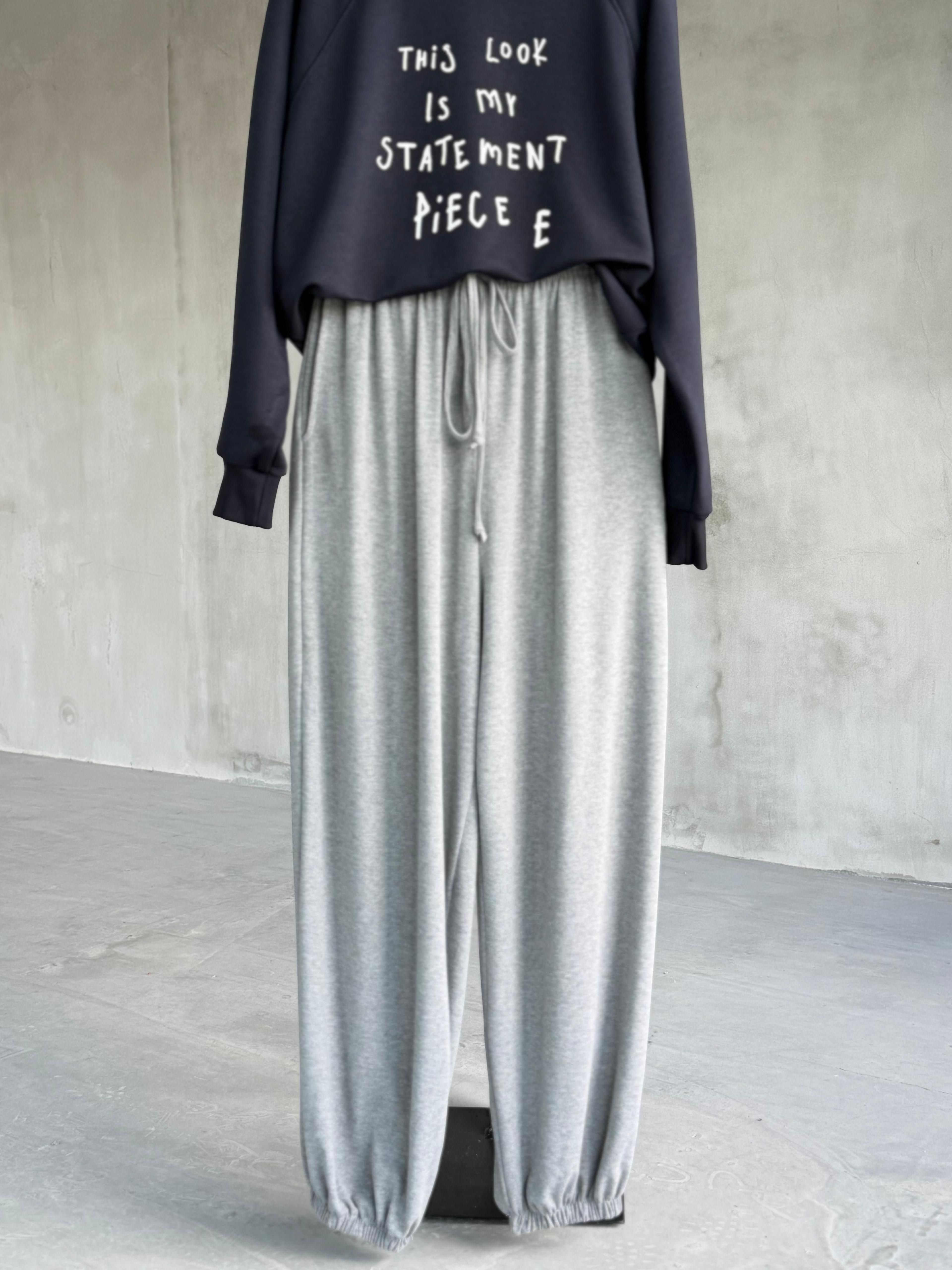 Salaş Kesim Jogger Pantolon (Gri)