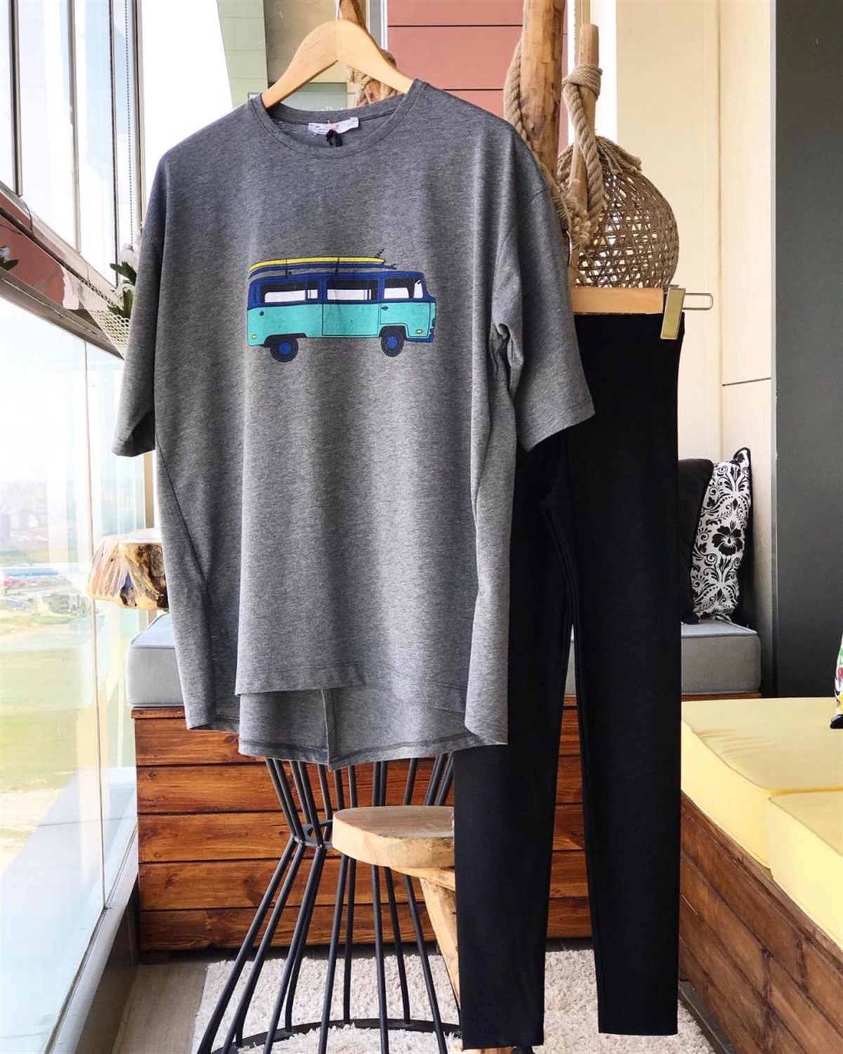Salaş Model Penye Tunik Tshirt (GRİ)