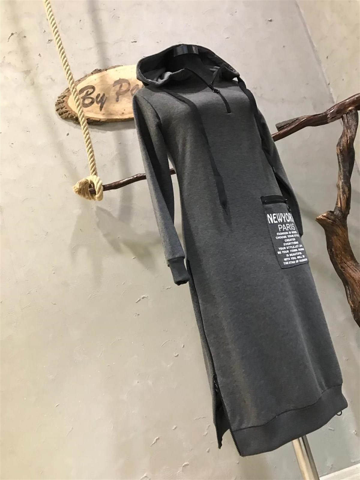 Sweat Elbise (GRİ)