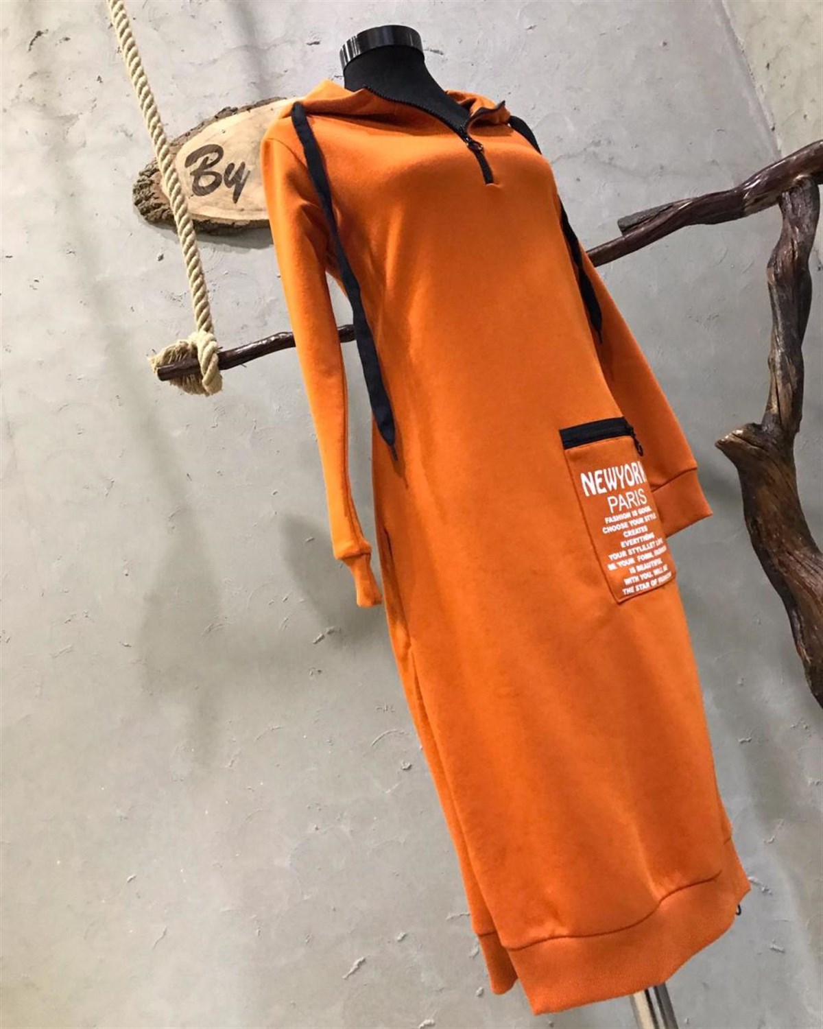Sweat Elbise (ORANJ)