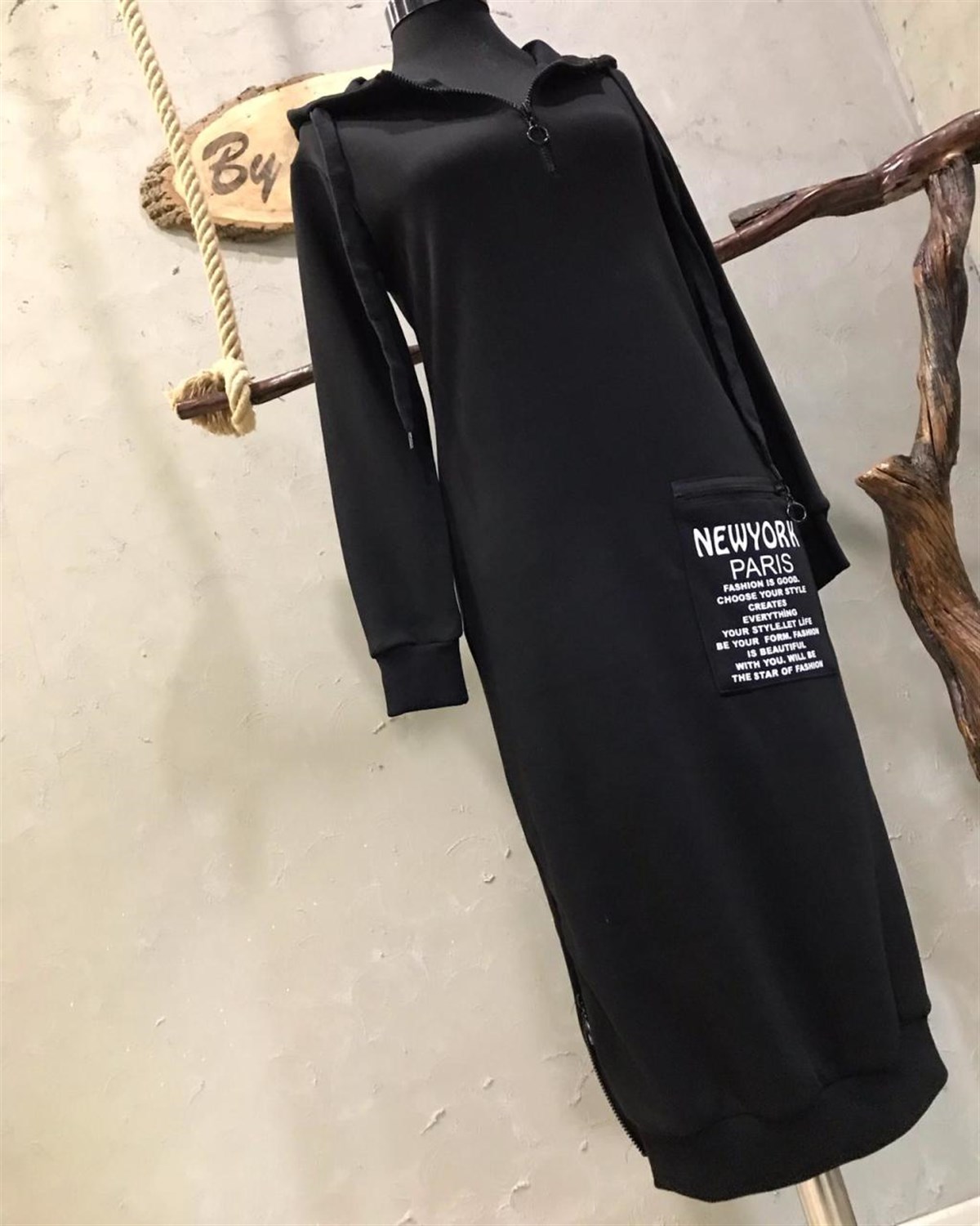 Sweat Elbise (SİYAH)