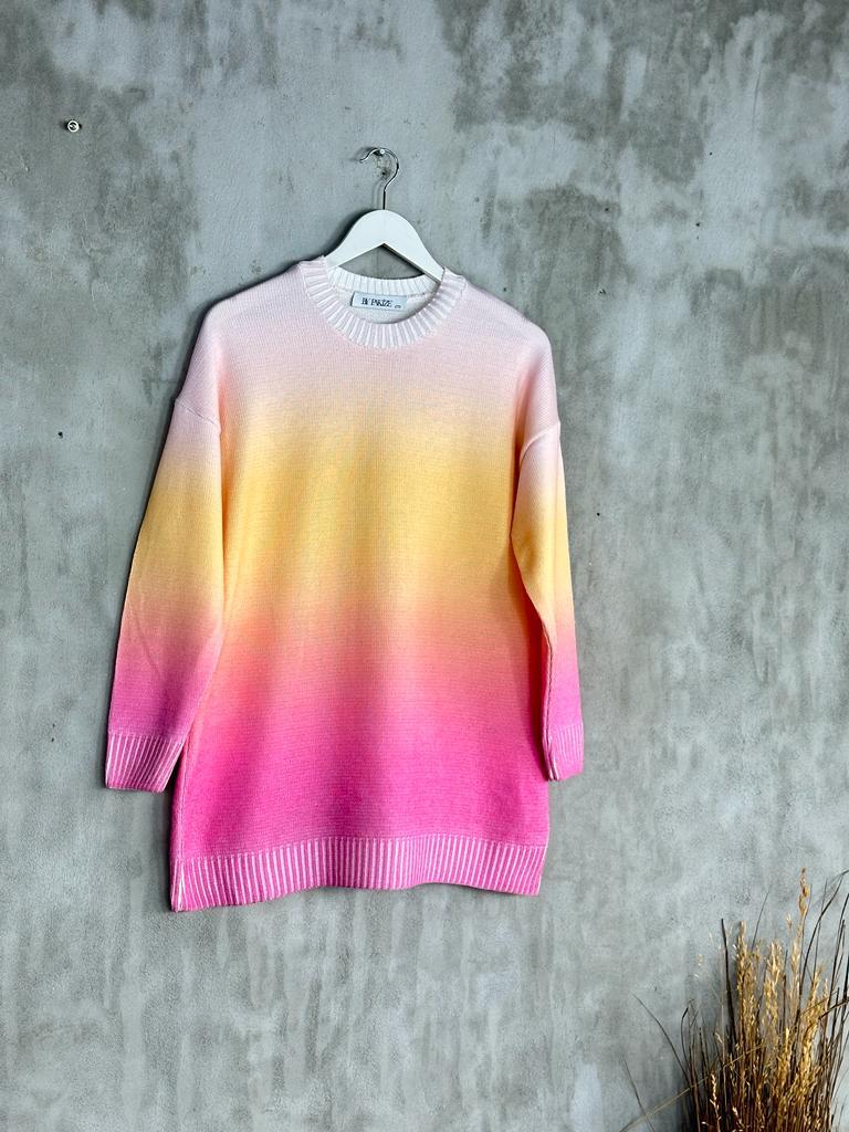 Tasarım Model Tunik Kazak (Pembe)