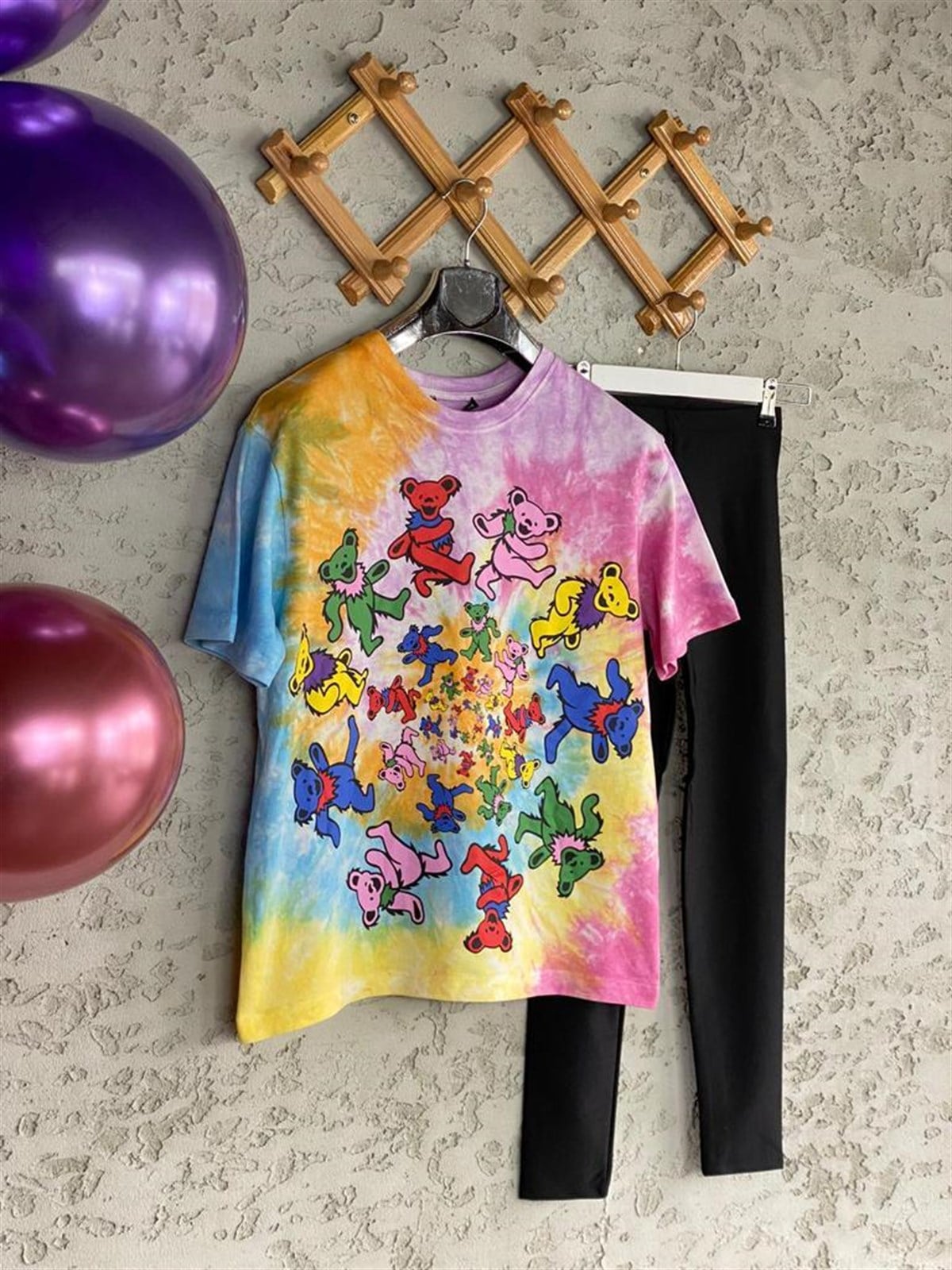 Teddy Bear Batik Baskılı Tshirt