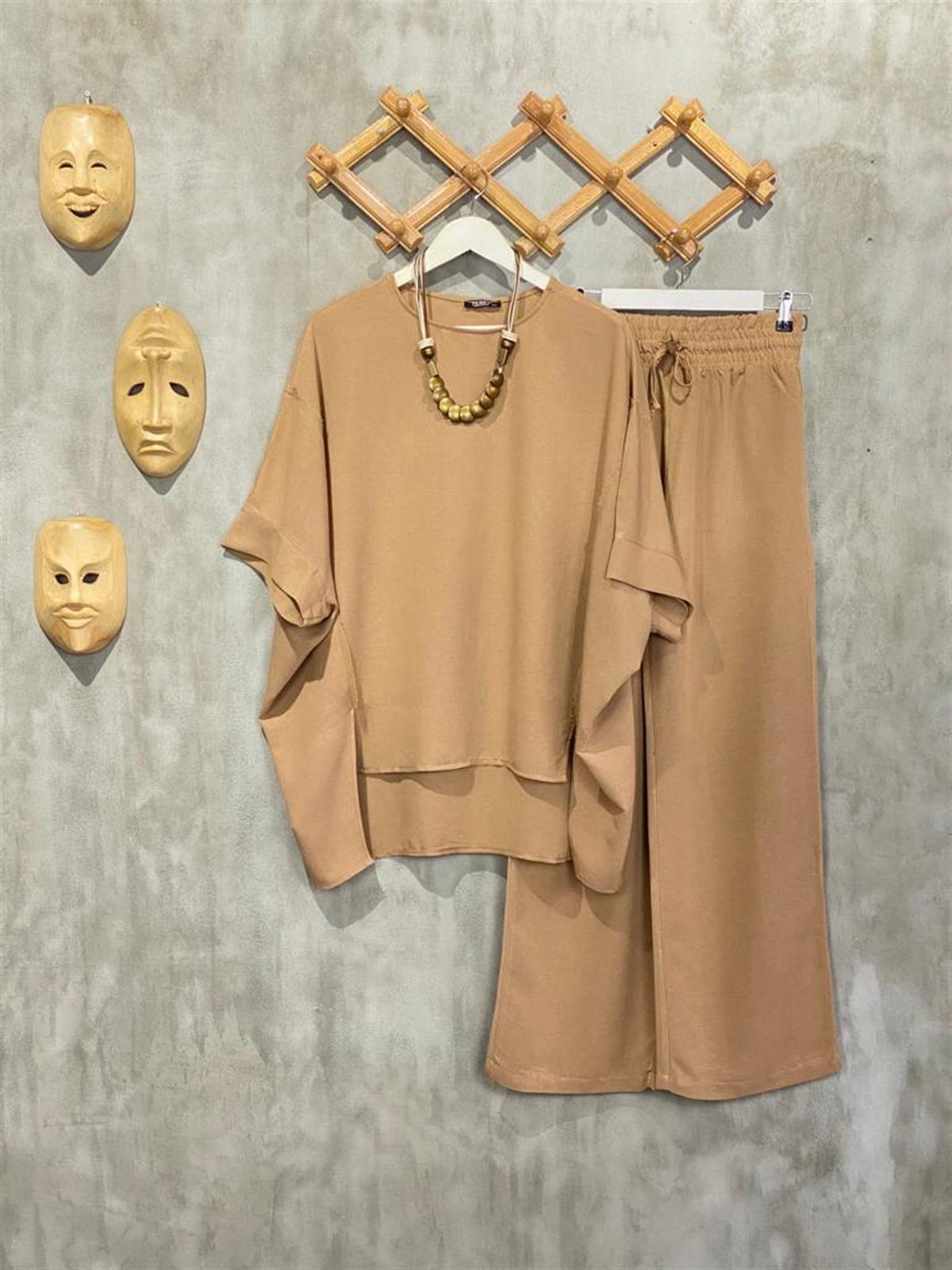 Yarasa Kollu Kolyeli Takım (Camel)