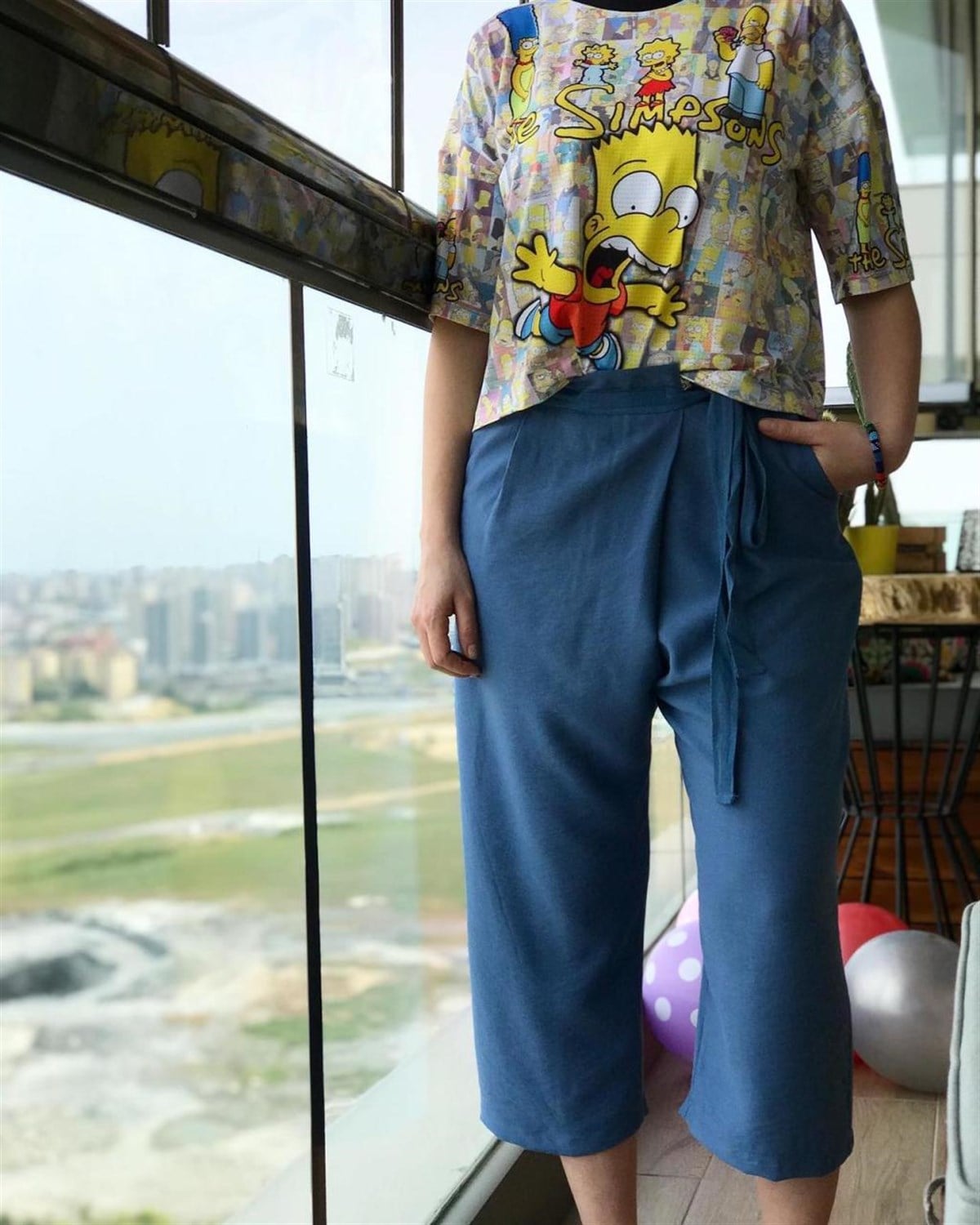 Zarf Model Pamuk Keten Kumaş Pantolon (İNDİGO)