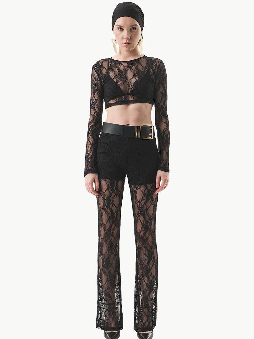 24SS103004 TW3-694 İÇİ ŞORT ASTARLI ESNEK DANTEL PANTOLON Kategorisiz Modelleri