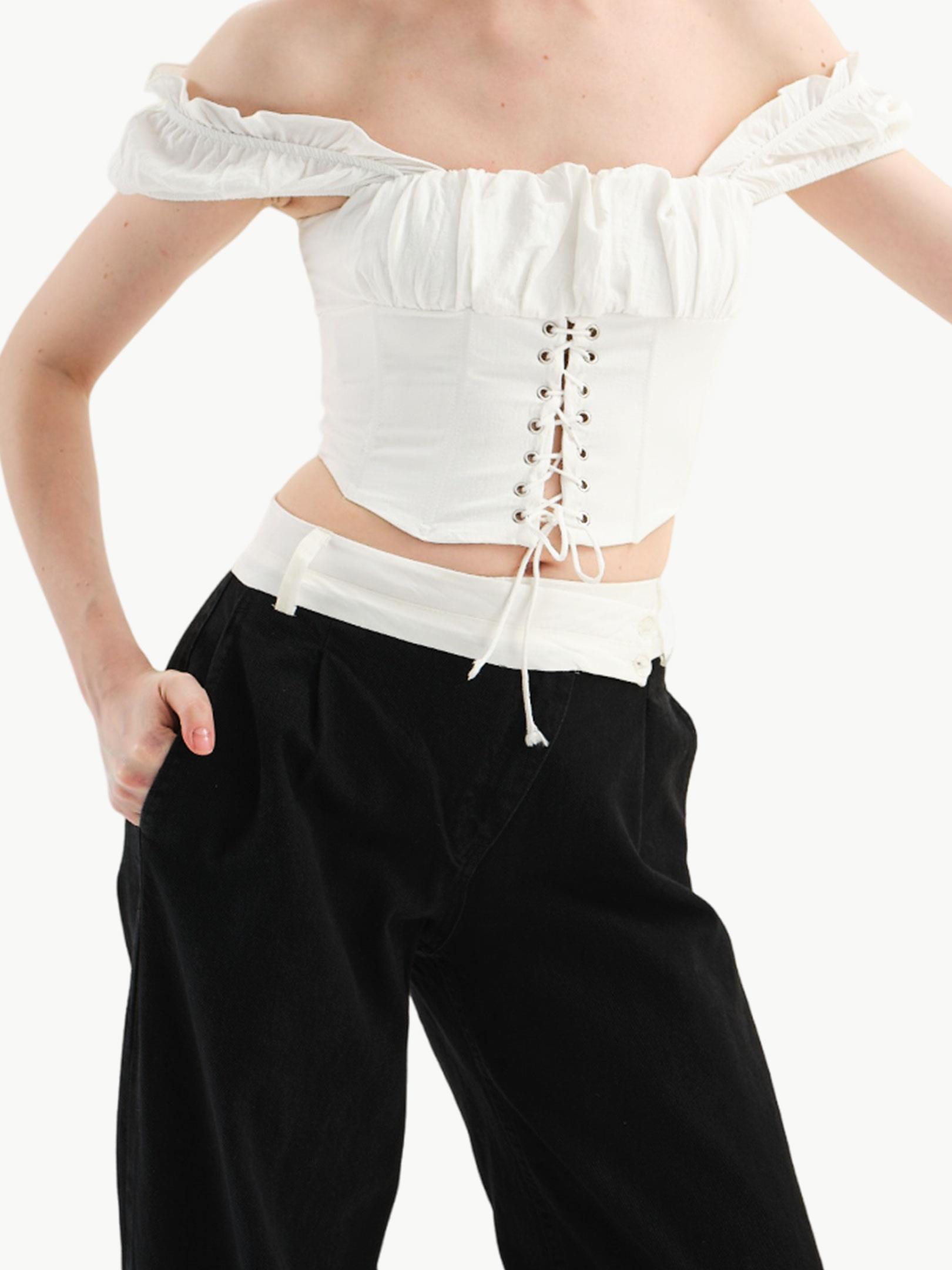24SS103010 3058-1W3 ASİMETRİK KAPAMA GARNİ DETAYLI BOL PAÇA DENİM PANTOLON Kategorisiz Modelleri