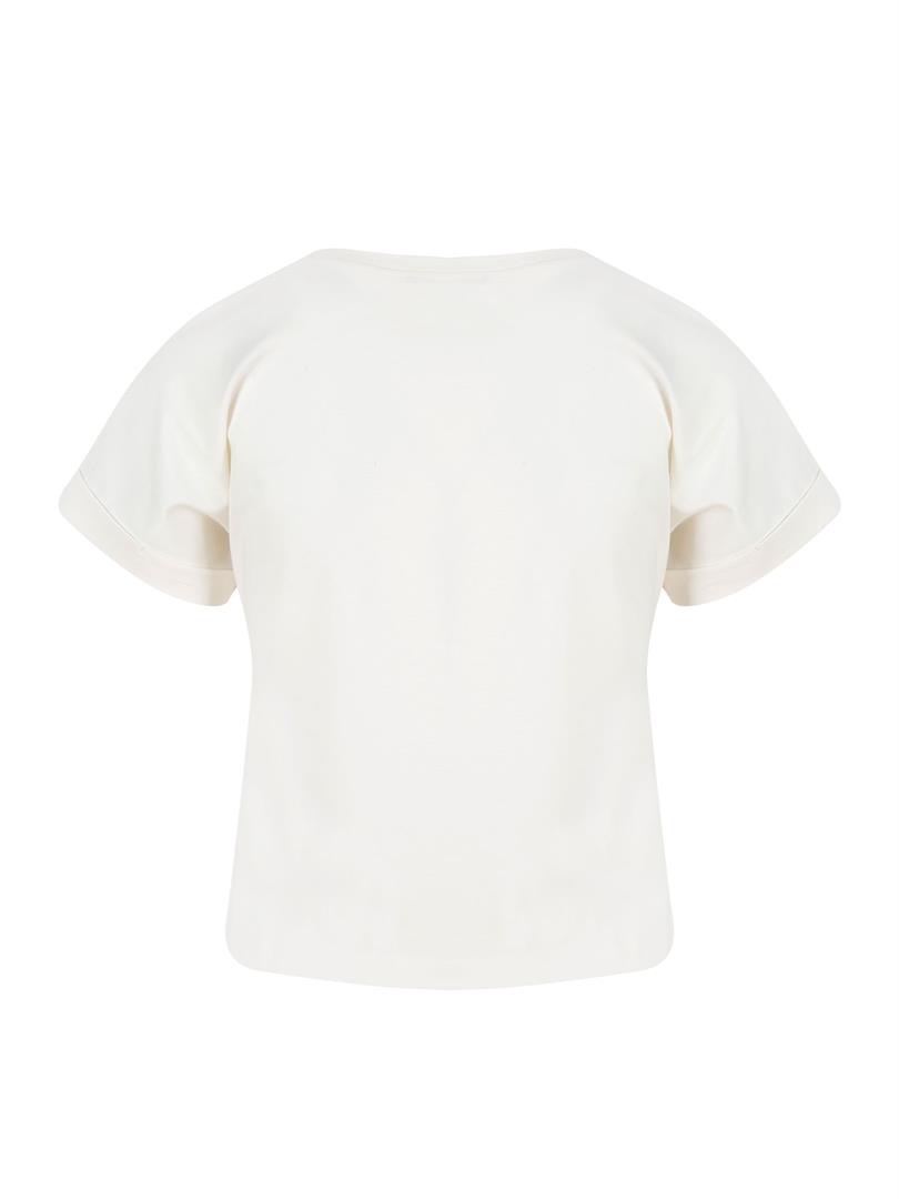 ATTACUS Bisiklet Yaka Basic Tişört - Beyaz