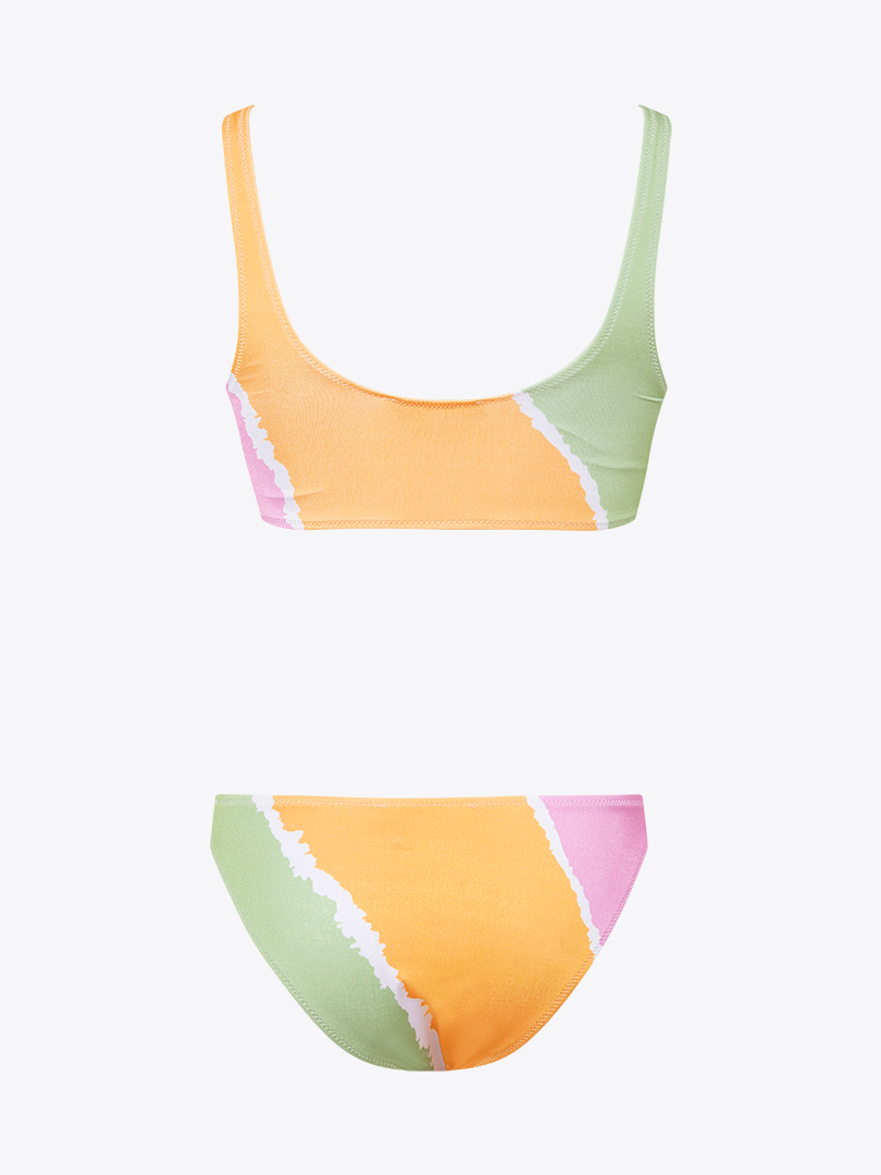 Batik Rengi Yüzücü Bikini Takımı - Sarı