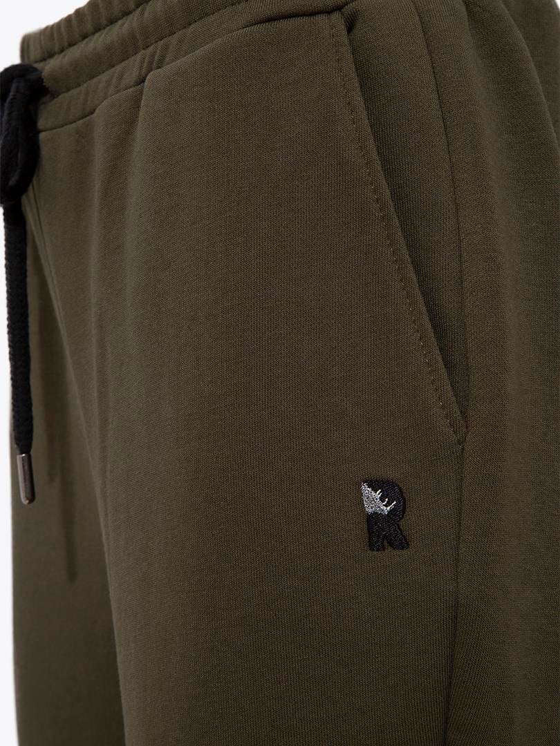 Beli Kordonlu Eşofman Pantolon - Haki