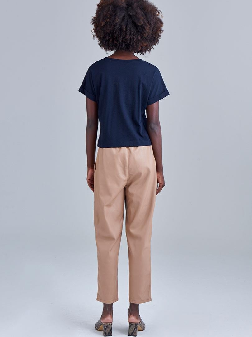 Bisiklet Yaka Basic T-Shirt - Lacivert