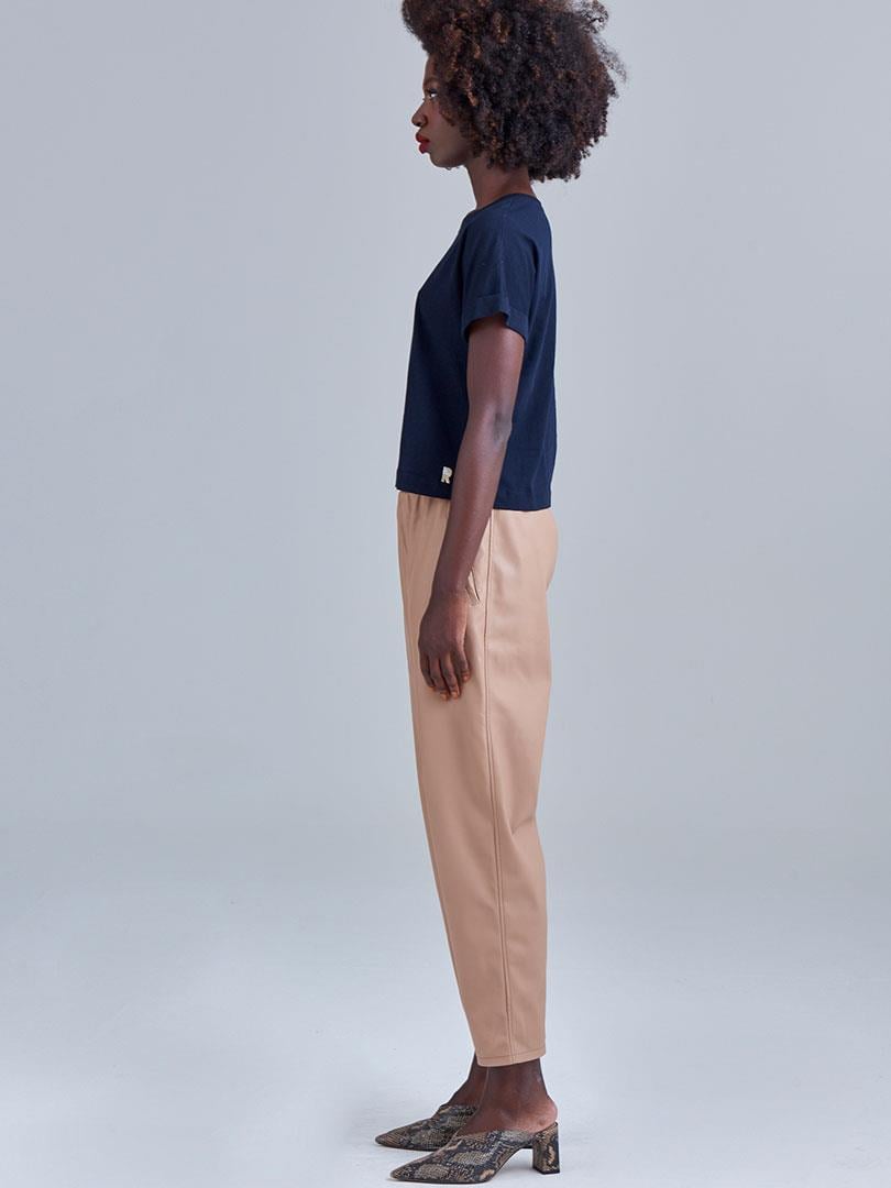 Bisiklet Yaka Basic T-Shirt - Lacivert