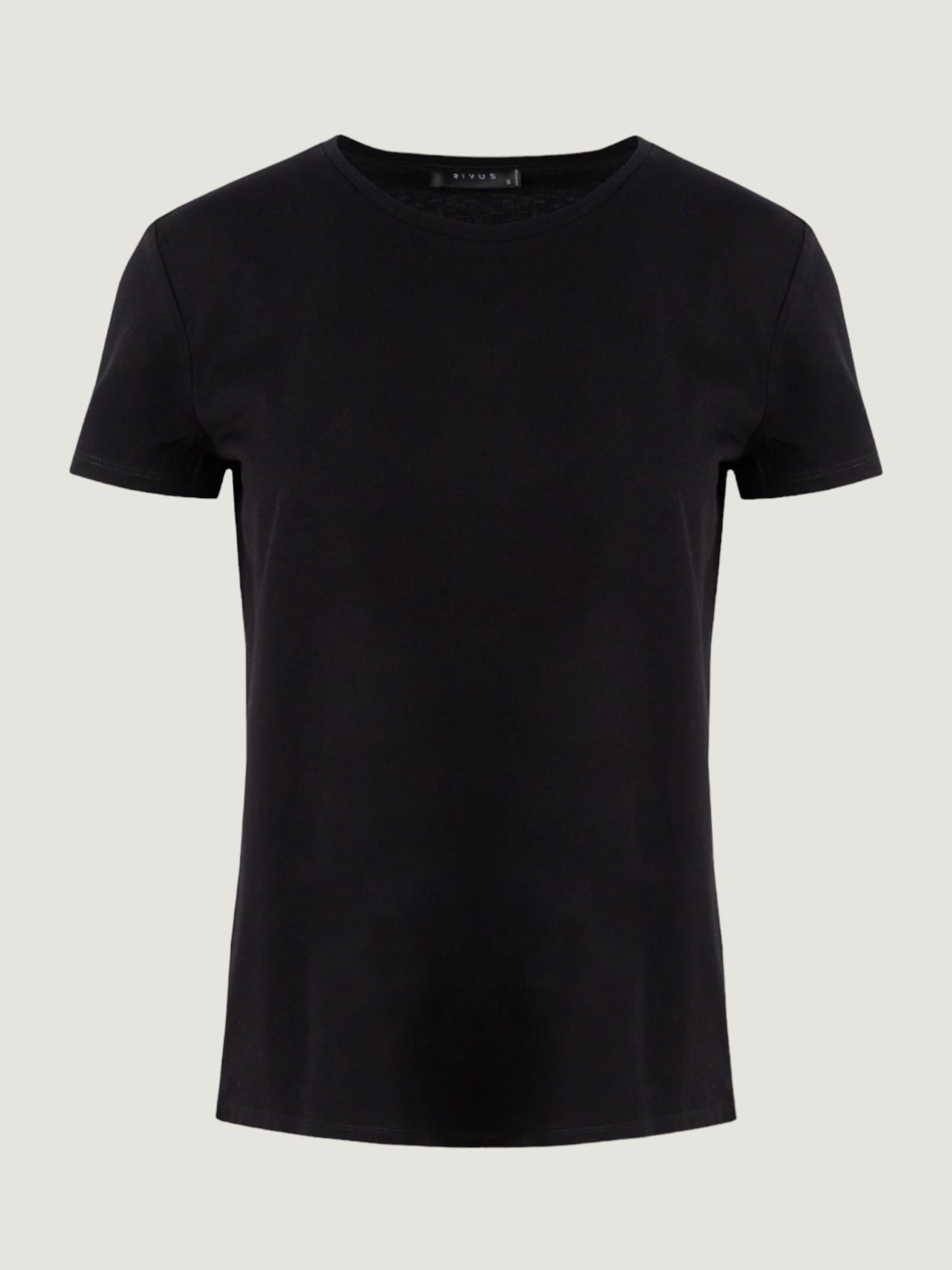 Bisiklet Yaka Basic T-Shirt - Siyah T-shirt Modelleri