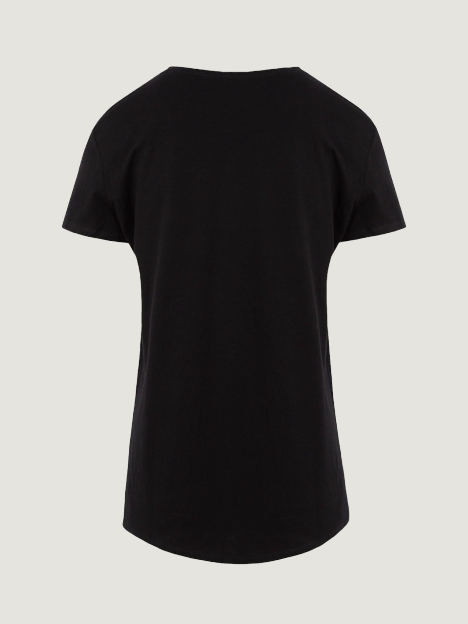 Bisiklet Yaka Basic T-Shirt - Siyah T-shirt Modelleri