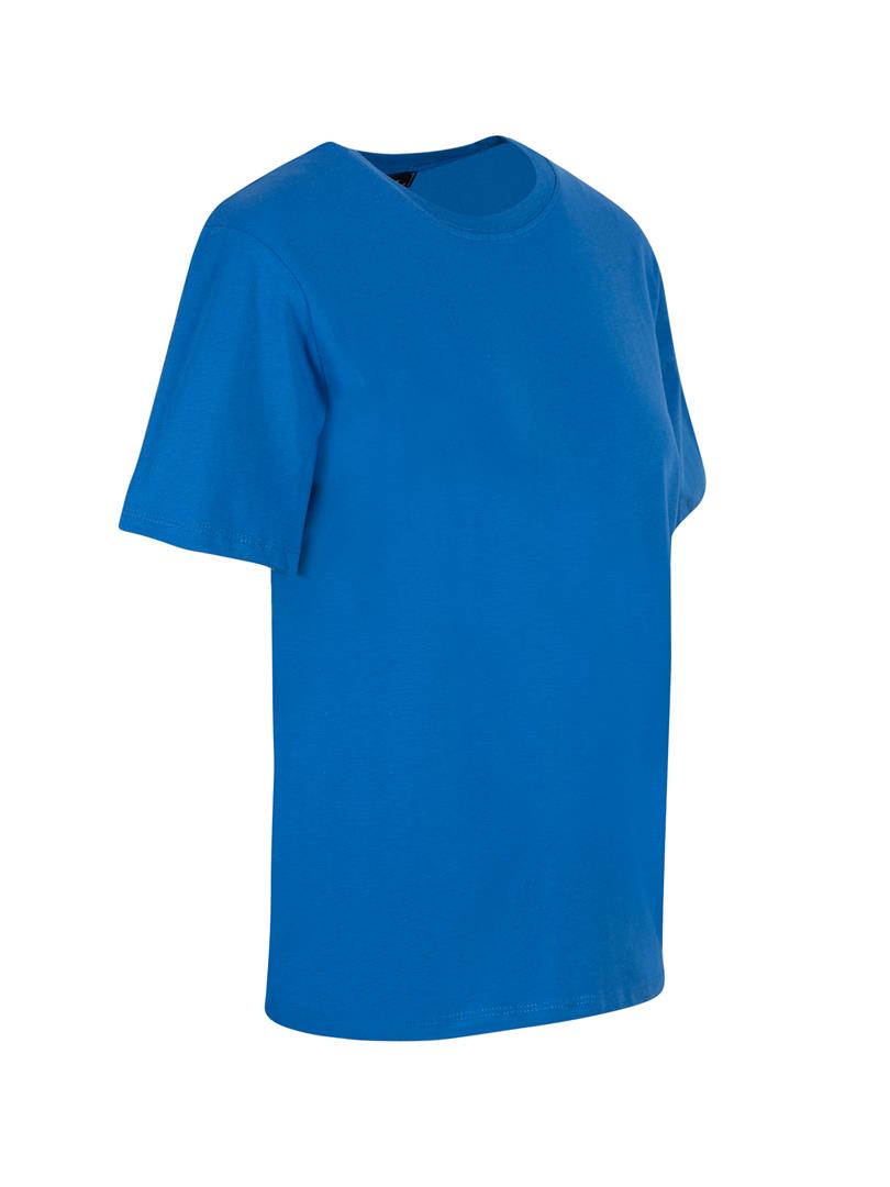 Bisiklet Yaka Oversize Tişört - Mavi