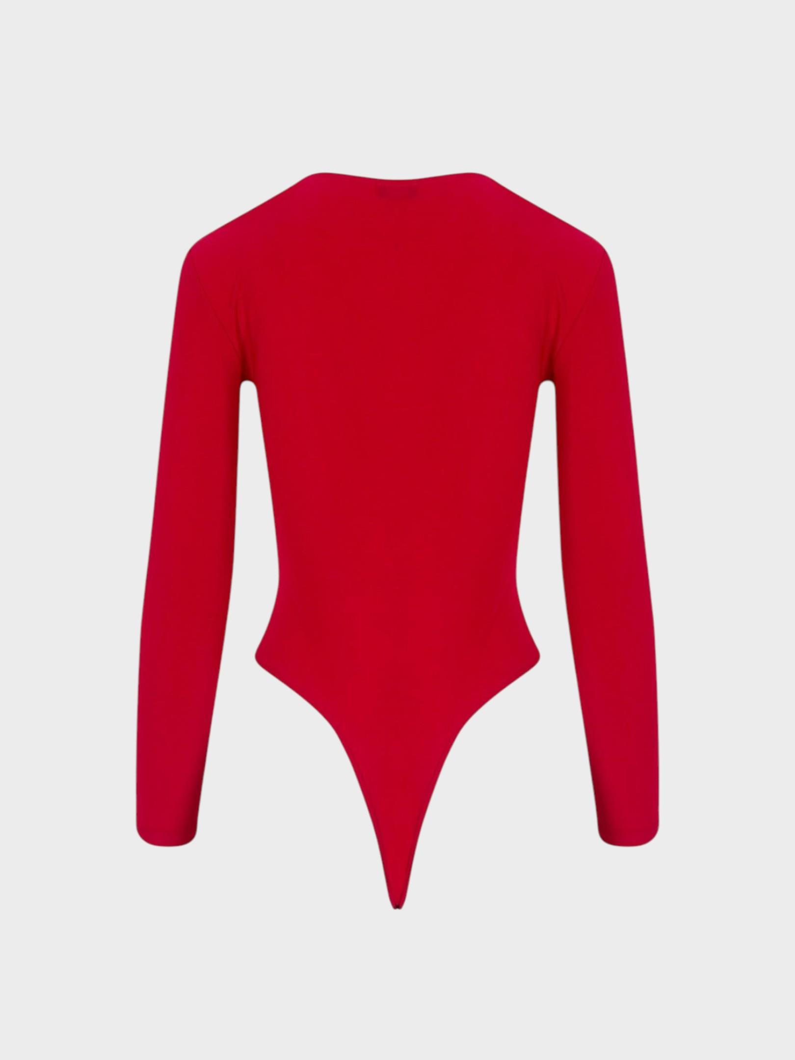Burgu Detaylı Çıtçıtlı Body - Kırmızı Body Modelleri