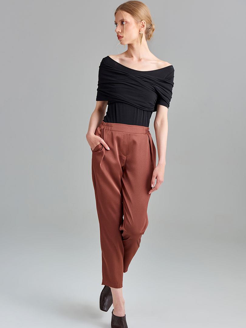 Çapraz Geçişli Bağlamalı Body - Siyah Body & Bluz Modelleri