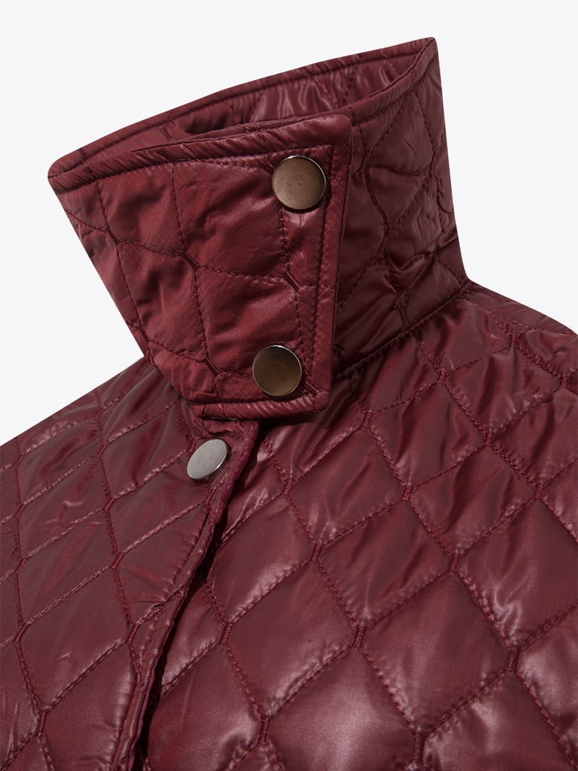 Cepli Kapitone Yelek - Bordo