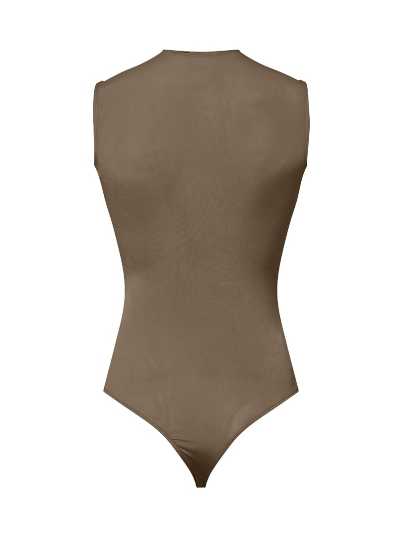 Çıtçıtlı Kolsuz İkonik Body - Haki