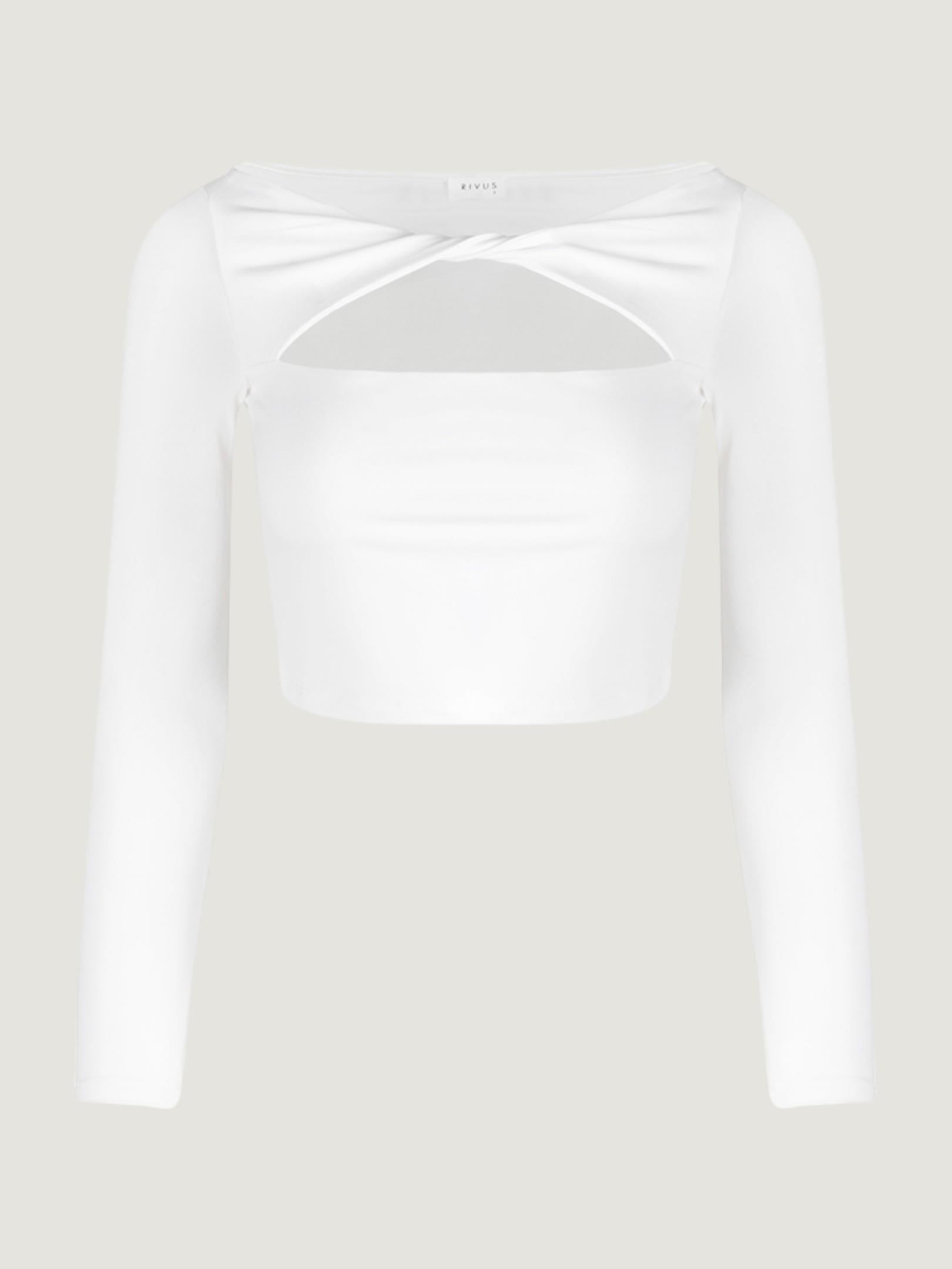 Cut Out Detaylı Uzun Kollu Body - Ekru Body Modelleri