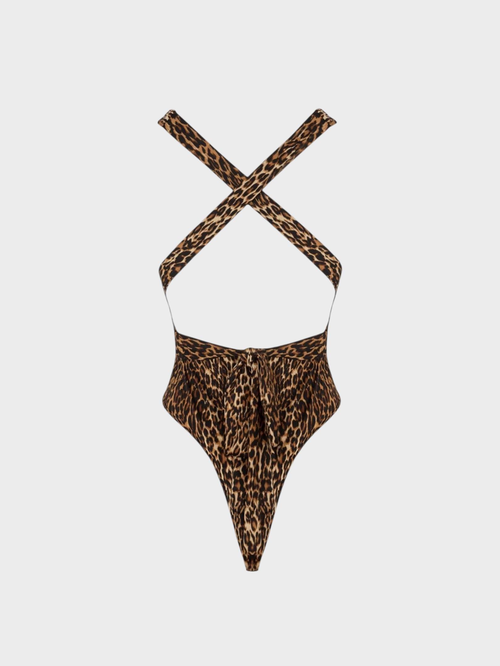 Derin Dekolteli İkonik Body - Leopar Body Modelleri