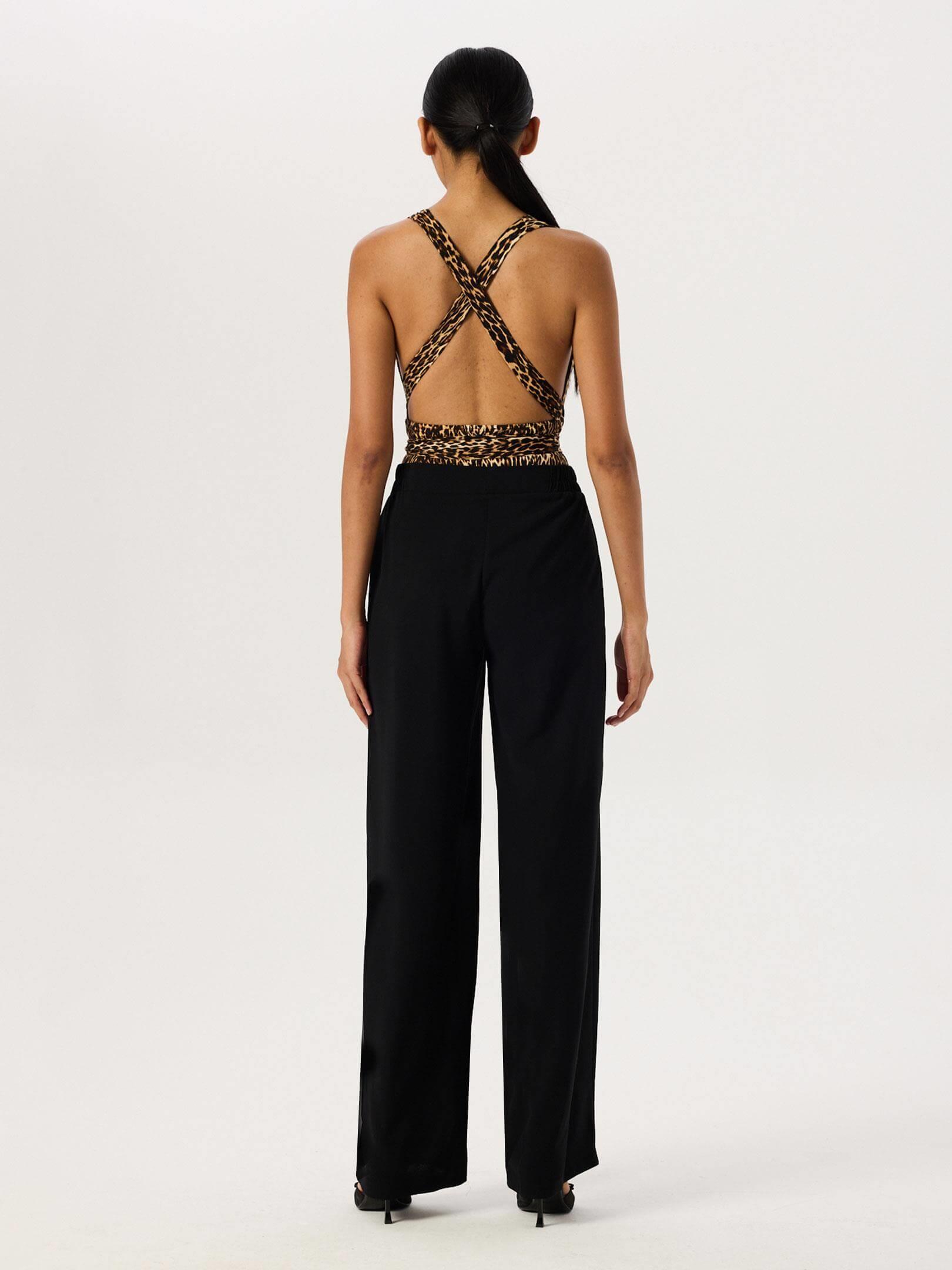 Derin Dekolteli İkonik Body - Leopar Body Modelleri