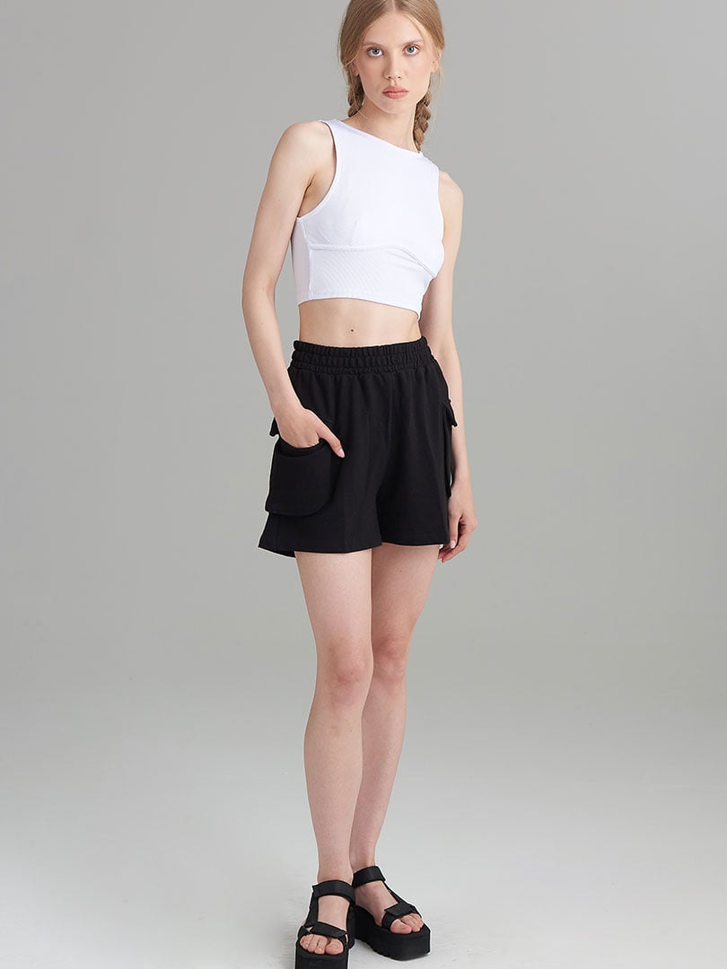 Detaylı Kaşkorse Crop Atlet