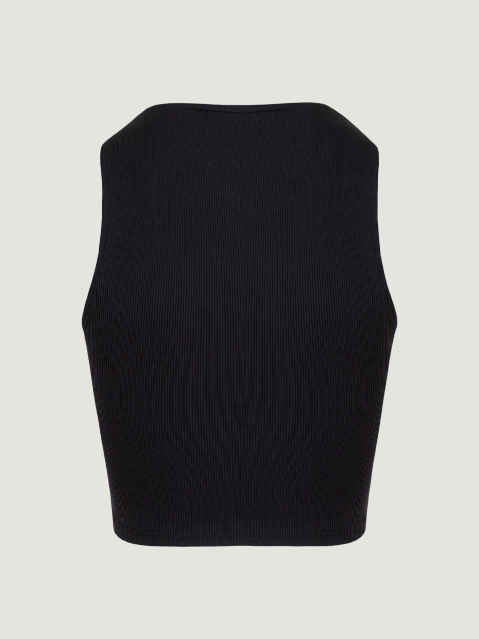 Detaylı Kaşkorse Crop Atlet - Siyah Body Modelleri