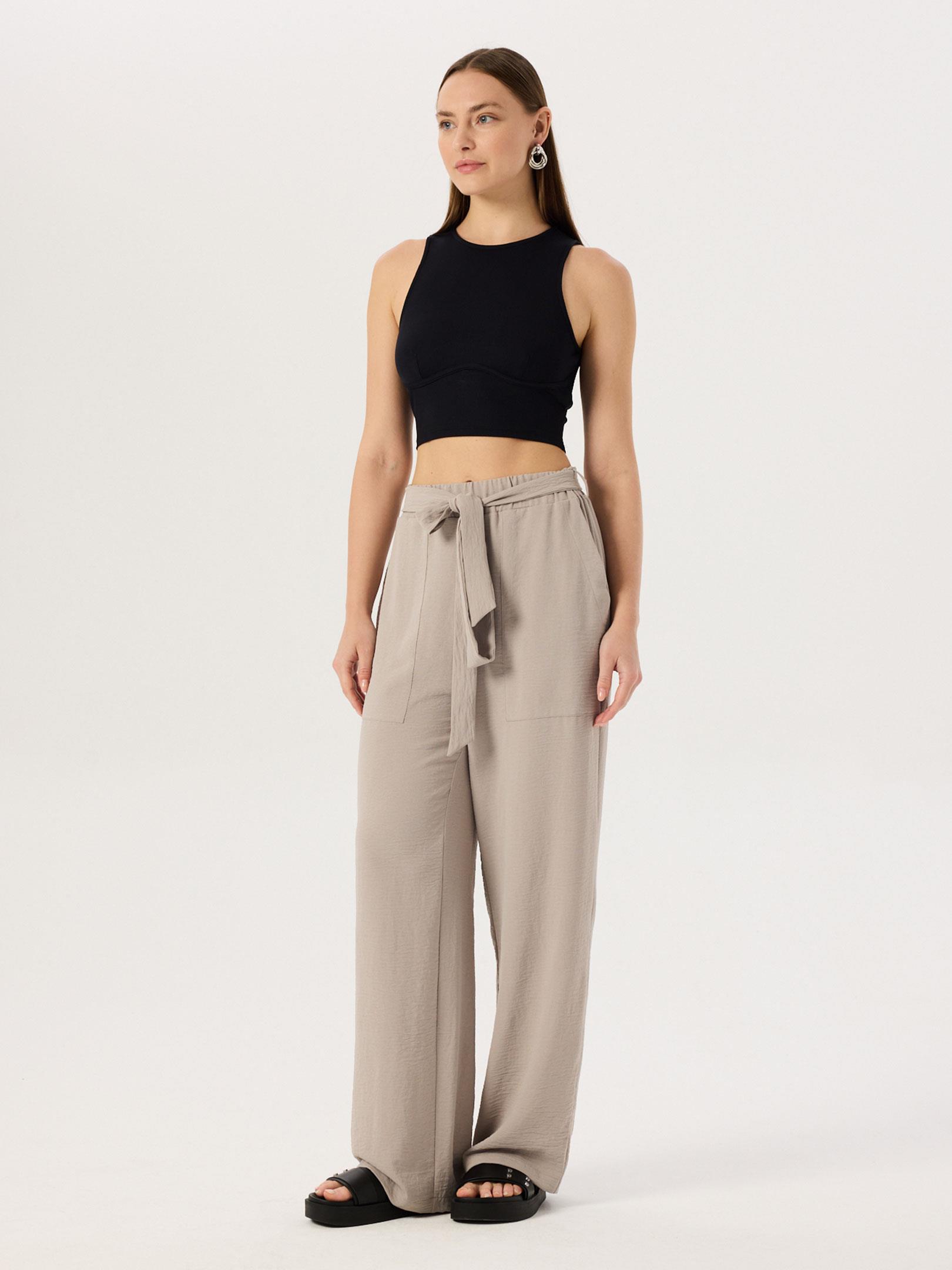 Detaylı Kaşkorse Crop Atlet - Siyah Body Modelleri