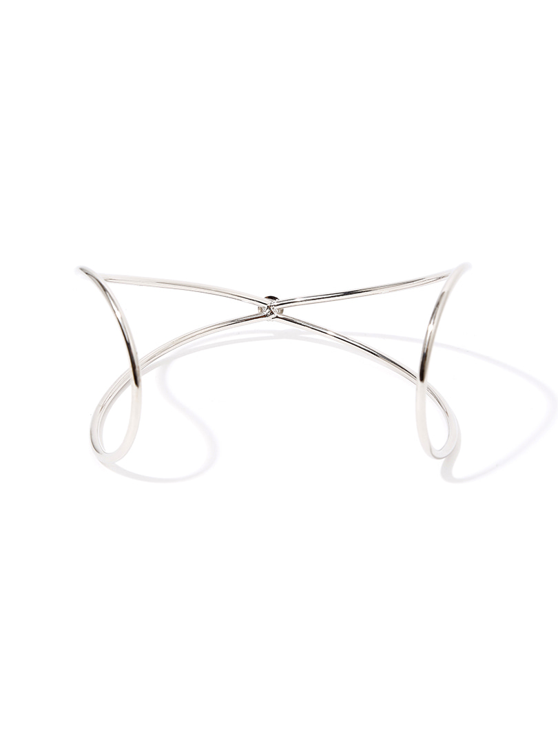 Geometrik Tasma Kolye - Silver